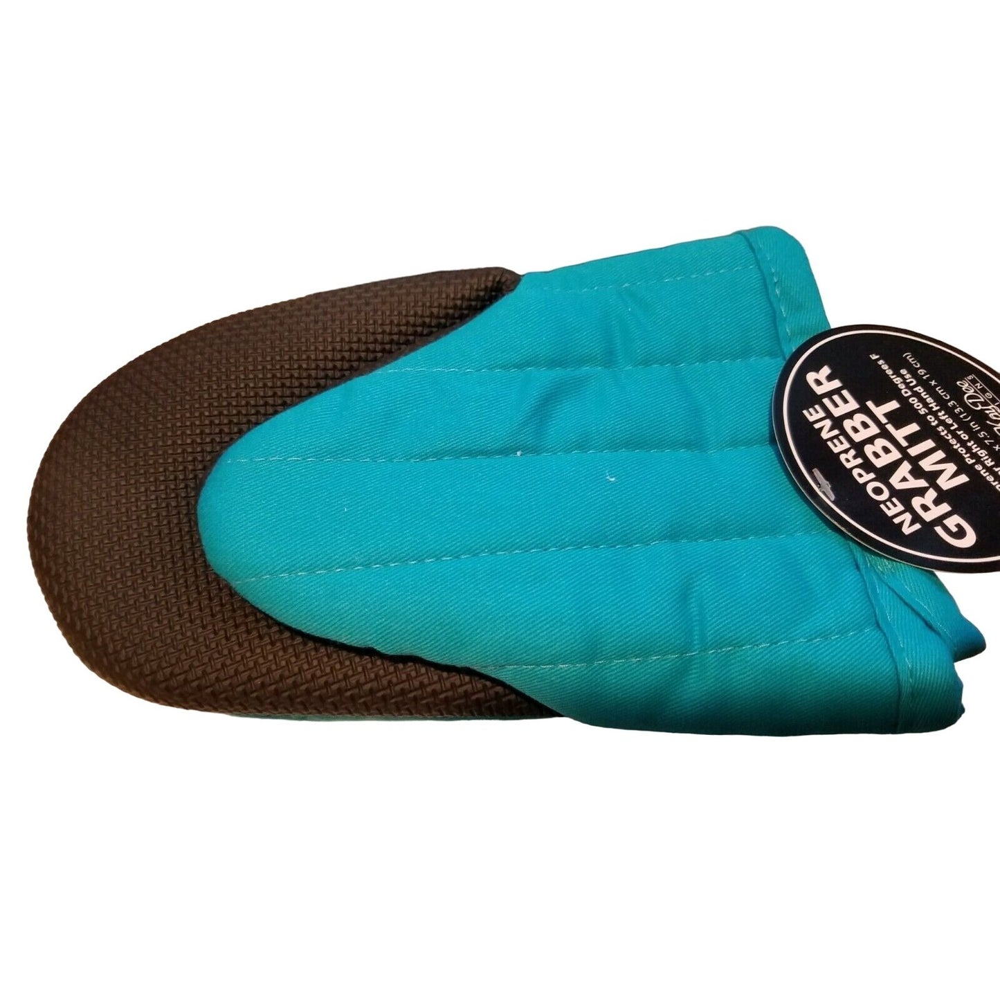 Grabber Mitt Kitchen  Basics Peacock Neoprene Grabber Mitt 7 in x 5 in size fits snugly on hand