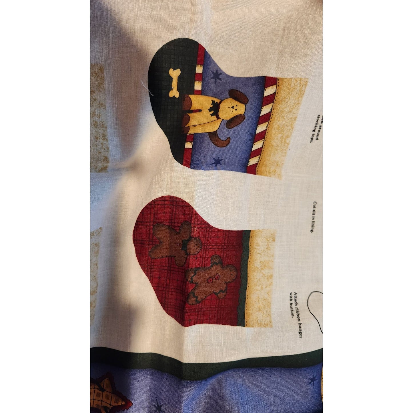 Craft Kit Whispering Pines Christmas Panel 36 x 60 Make several items applique