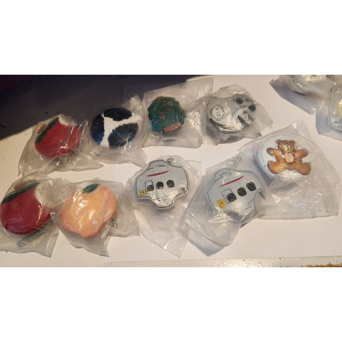 Door Pulls 8 Airplane Apples Bear Tree   Wood Painted 2" Wood