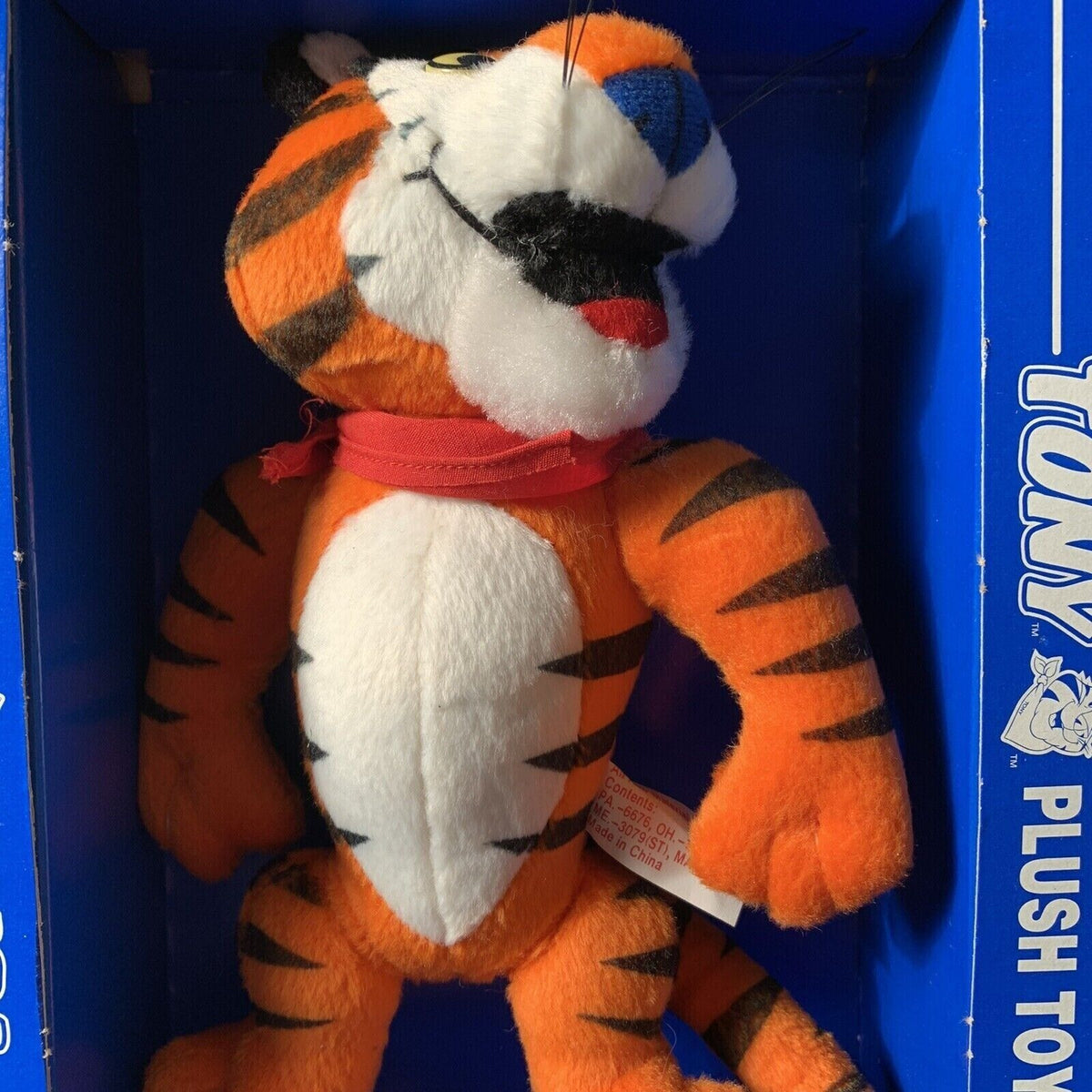 Toy Kellogg Company Tony the Tiger Plush 1997 Toy Stuffed Animal NOS Vintage