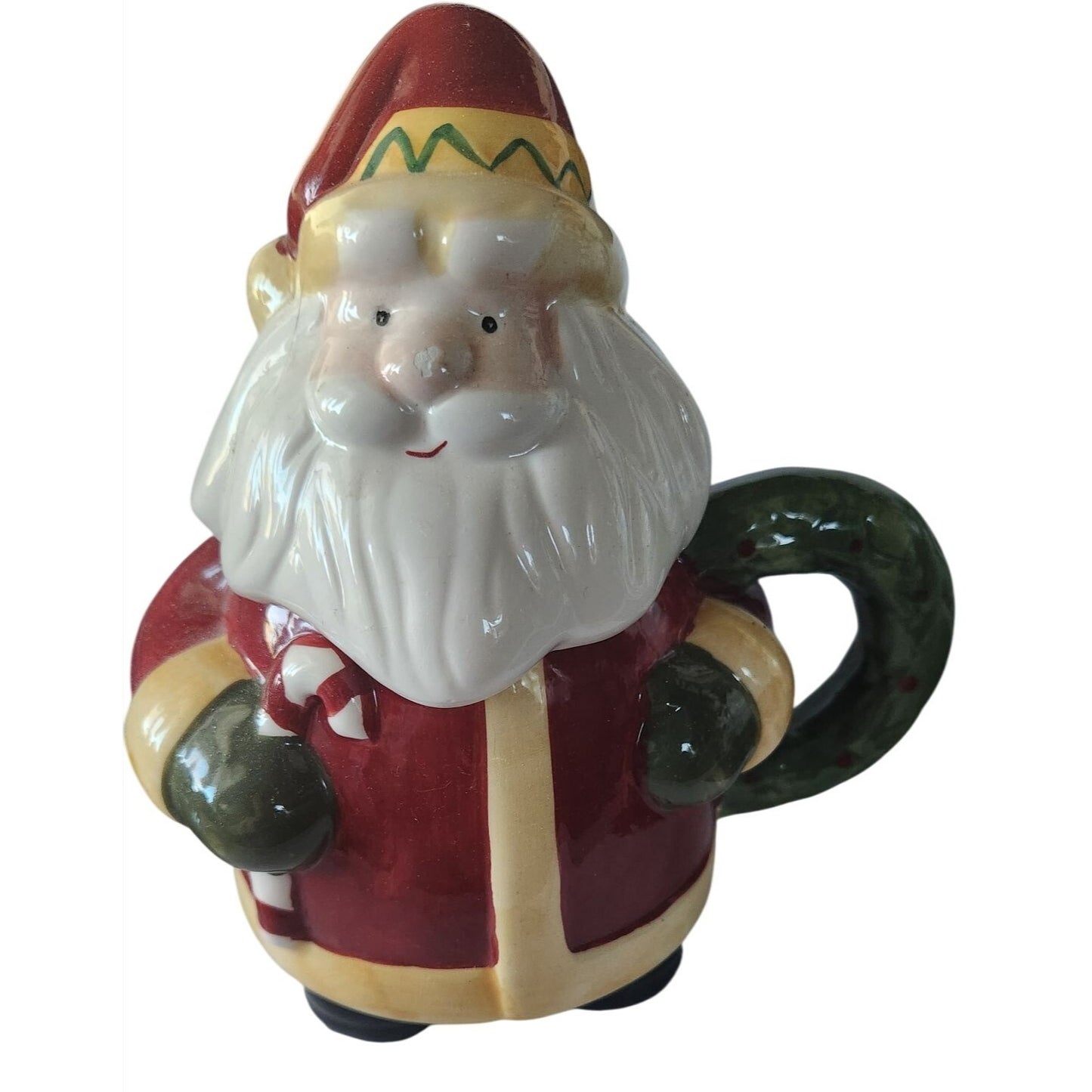 Mug Vintage Ceramic Santa Claus Holiday Mug With Handle  6 x 5