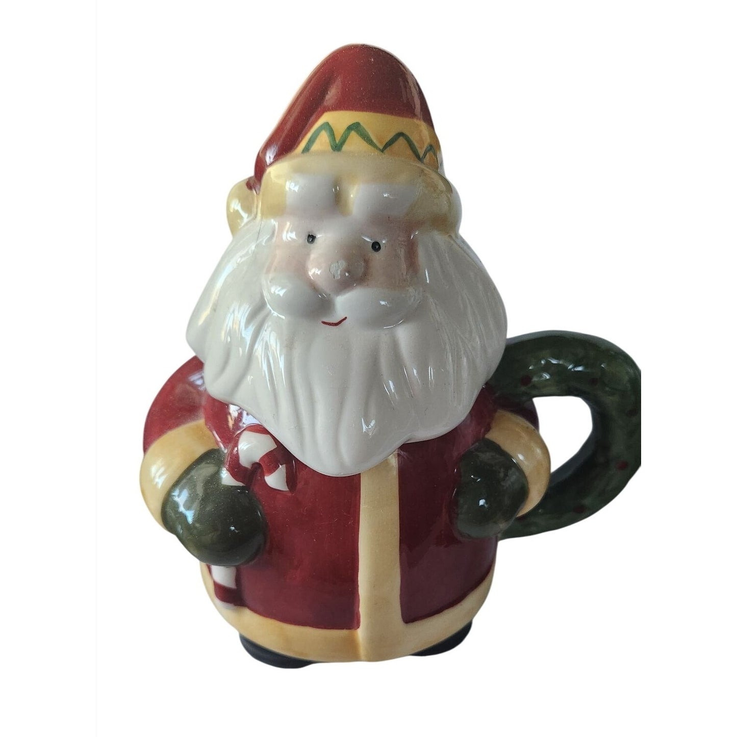 Mug Vintage Ceramic Santa Claus Holiday Mug With Handle  6 x 5