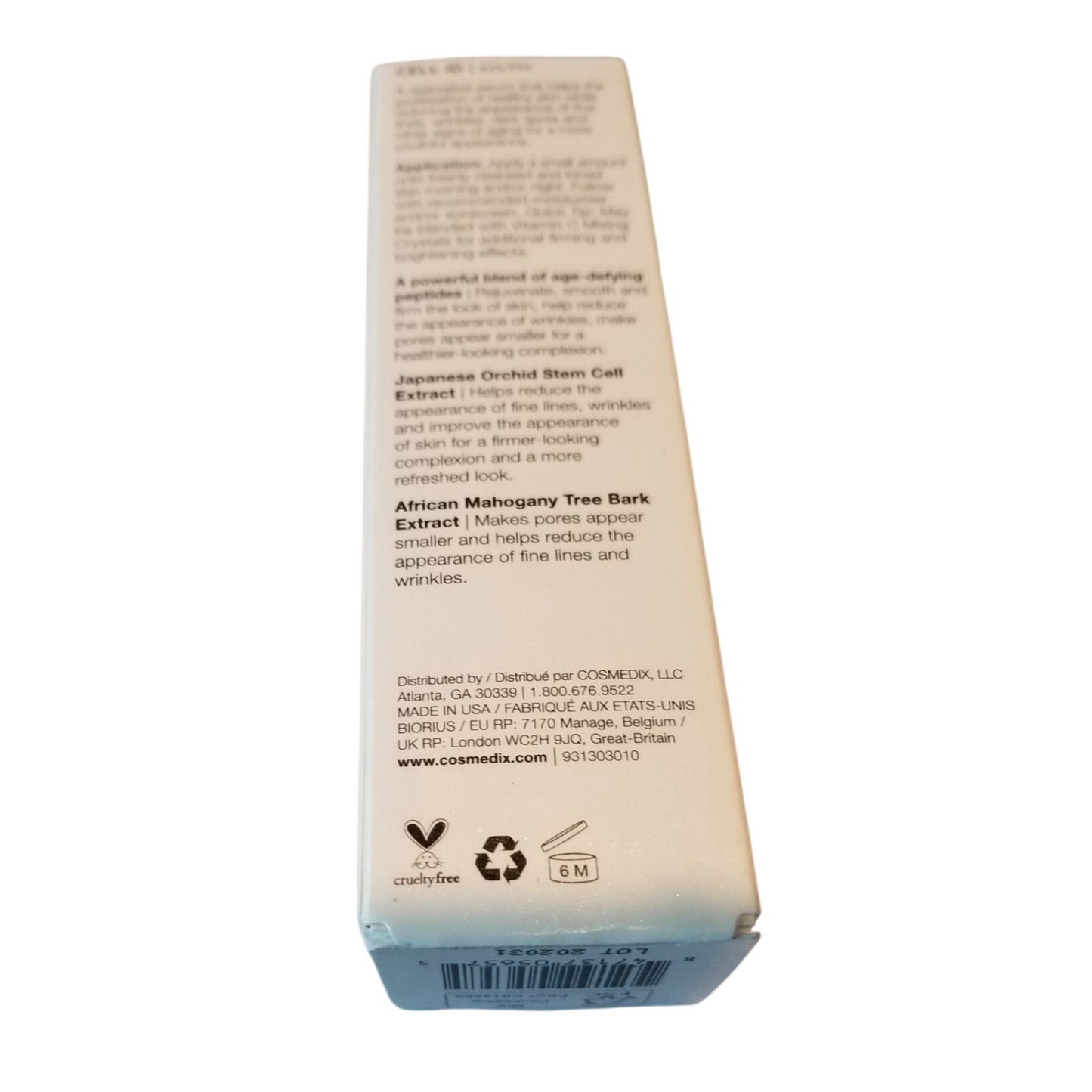 Skincare Cosmedix  Cell ID 1 oz Nutritive Defense Serum  new