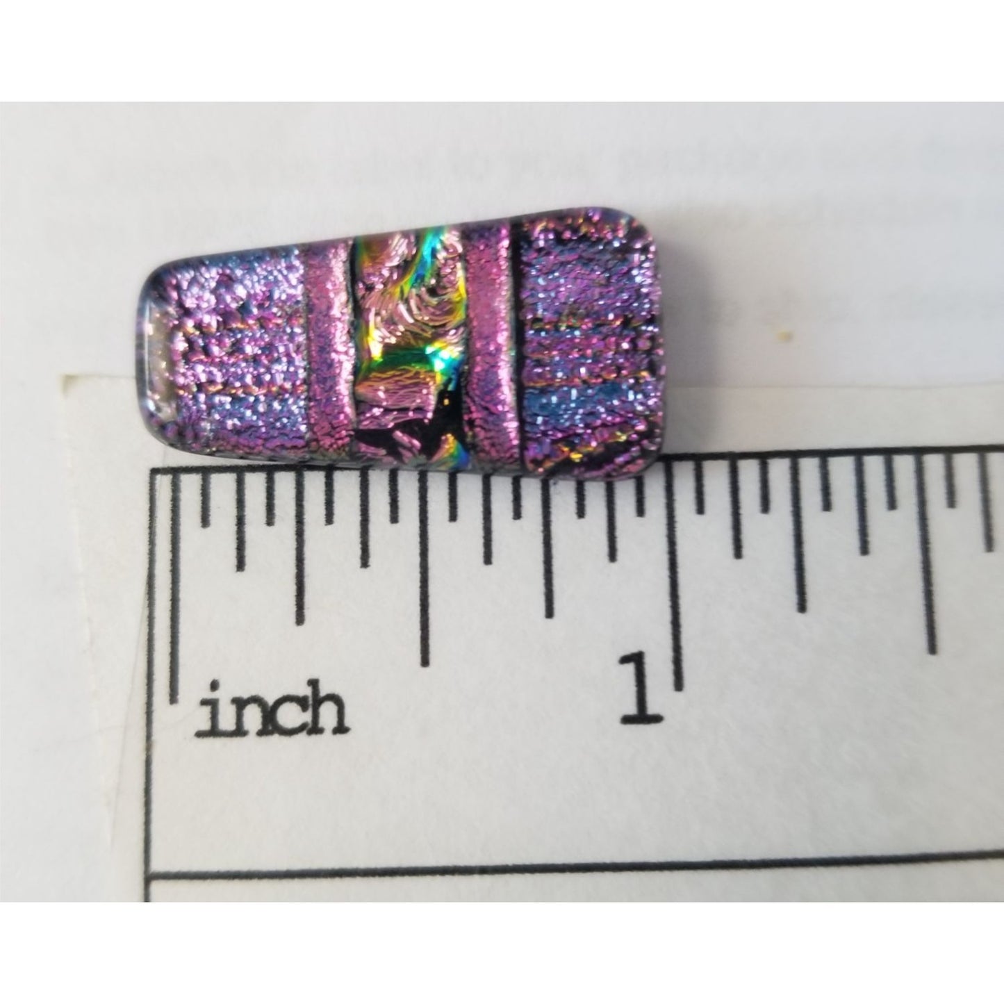 Gemstone Loose Set of 3  Dichroic glass 68.5 ct  13.7  gr 1" x 0.5"  1 1/2 x 0.75"  # 1
