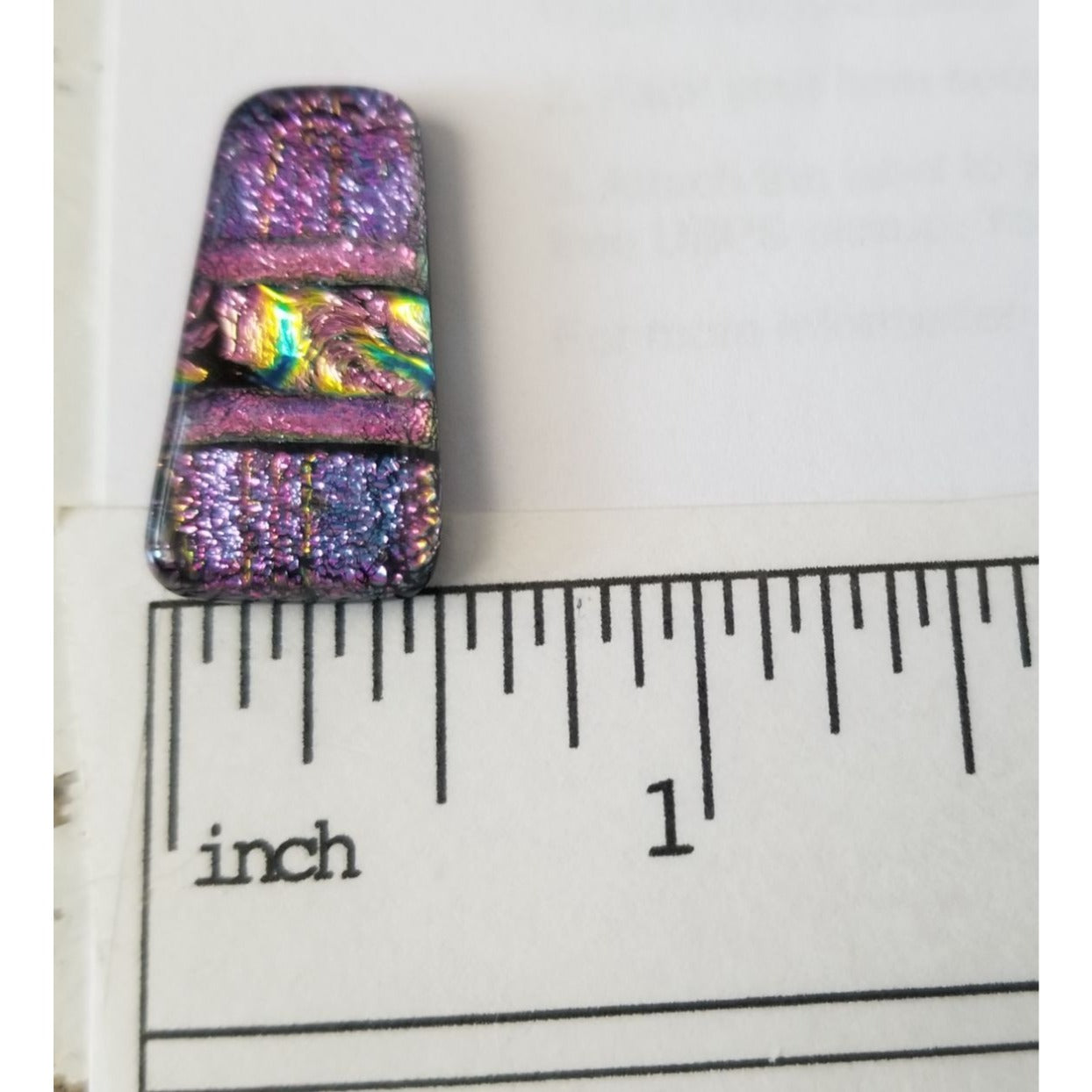 Gemstone Loose Set of 3  Dichroic glass 68.5 ct  13.7  gr 1" x 0.5"  1 1/2 x 0.75"  # 1