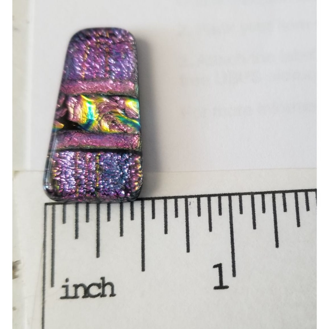 Gemstone Loose Set of 3  Dichroic glass 68.5 ct  13.7  gr 1" x 0.5"  1 1/2 x 0.75"  # 1