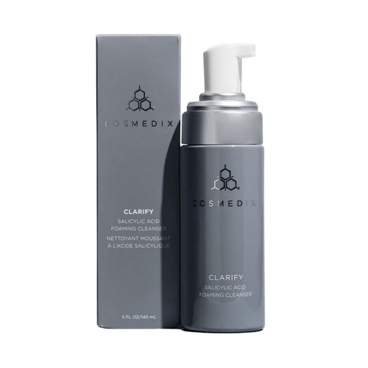 Skincare COSMEDIX Clarify  5 oz  Salicylic Acid Foaming Cleanser, Exfoliates Sensitive