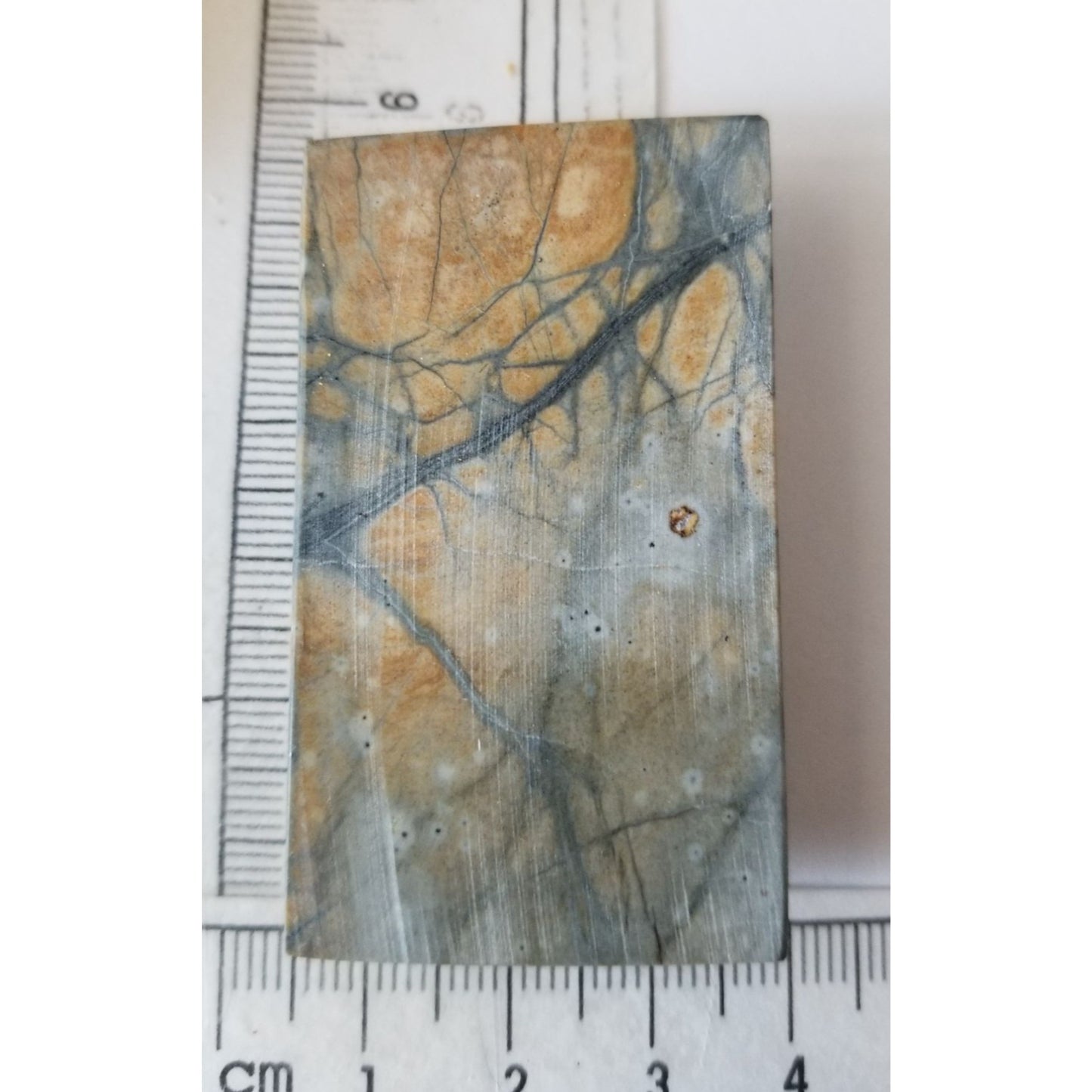 Loose Gemstone Picasso Marble Jasper Cabochon  3.5  cm x 5.5 cm 24.7 gr 124  ct Brown Black Red