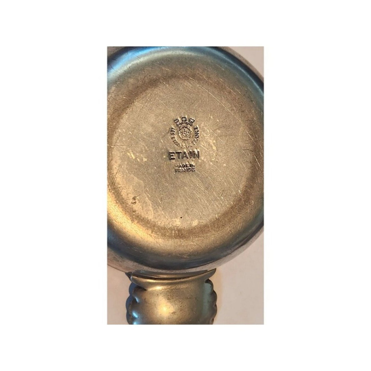 Sommeliers tasting cup Les Etains De France A shallow, silver tastevin tradition