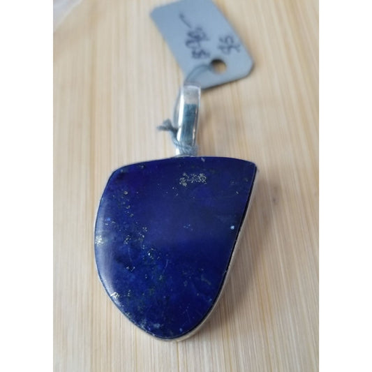 Pendant Lapis Purple 12 cm Bail 10 Gr 50 ct 42 cm x 25 cm