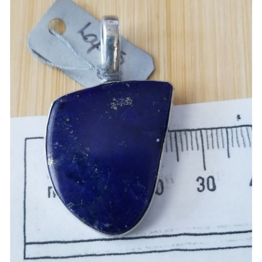 Pendant Lapis Purple 12 cm Bail 10 Gr 50 ct 42 cm x 25 cm