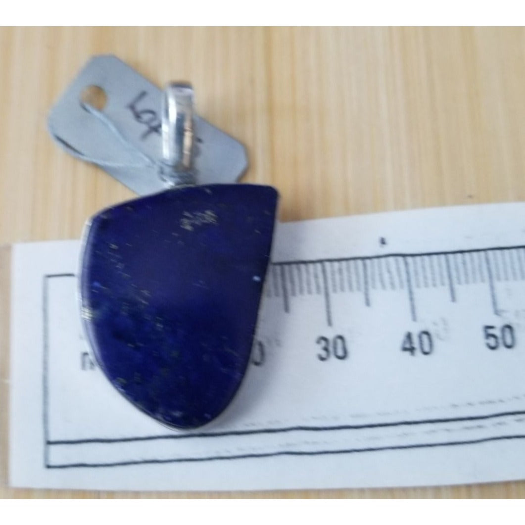 Pendant Lapis Purple 12 cm Bail 10 Gr 50 ct 42 cm x 25 cm
