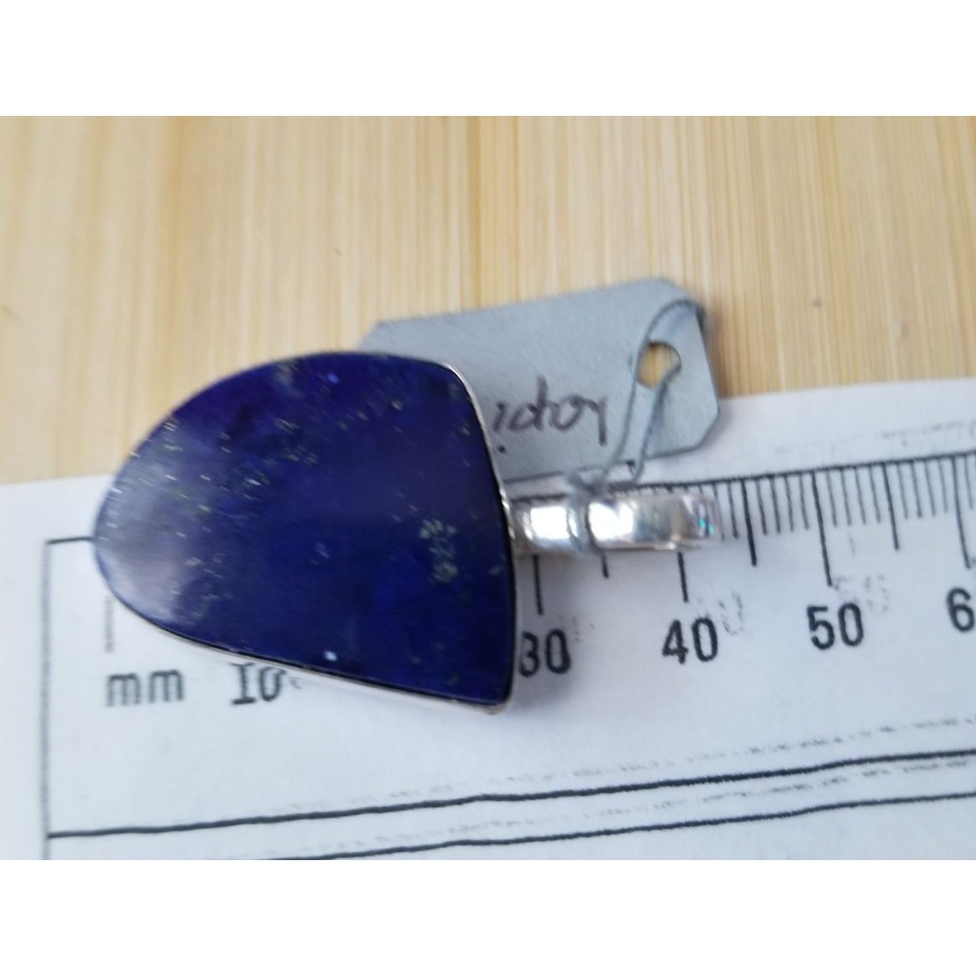 Pendant Lapis Purple 12 cm Bail 10 Gr 50 ct 42 cm x 25 cm