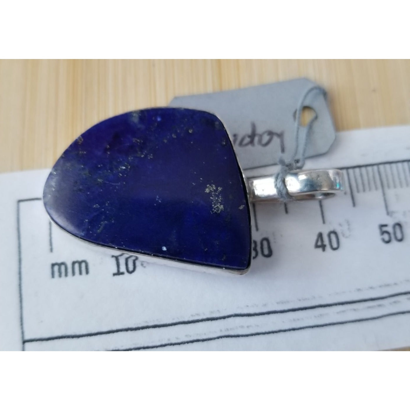 Pendant Lapis Purple 12 cm Bail 10 Gr 50 ct 42 cm x 25 cm