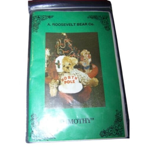 Craft Pattern A. Roosevelt Bear Co. 12"  Timothy Bear North Pole Instructions