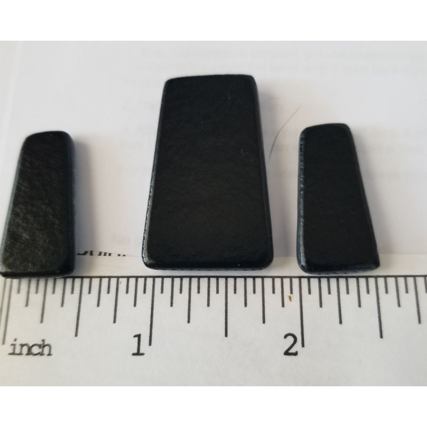 Gemstone Loose Set of 3  Dichroic glass 60 ct  12.8  gr 1" x 0.5"  1 1/5 x 0.75"  # 2