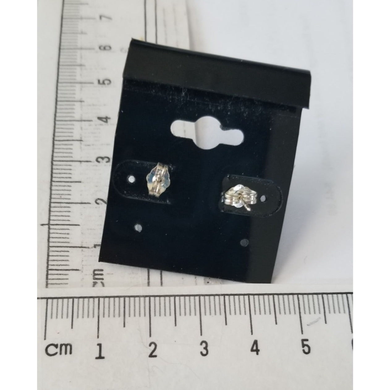 Earrings Pearl Blue 3.2Gr  21 ct  10 cm x 0.5  cm 1 cm Round 2.5  x .0.5 cm  Screw on Silver 925