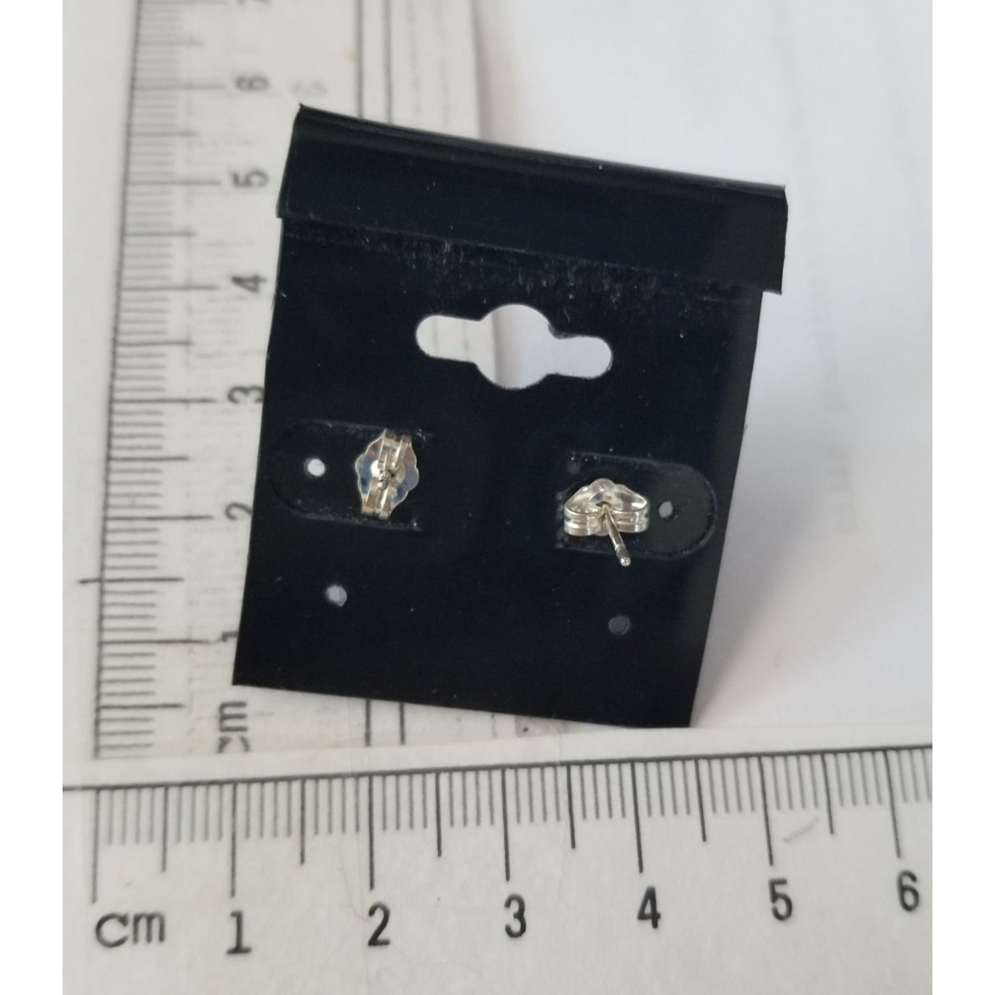 Earrings Pearl Blue 3.2Gr  21 ct  10 cm x 0.5  cm 1 cm Round 2.5  x .0.5 cm  Screw on Silver 925