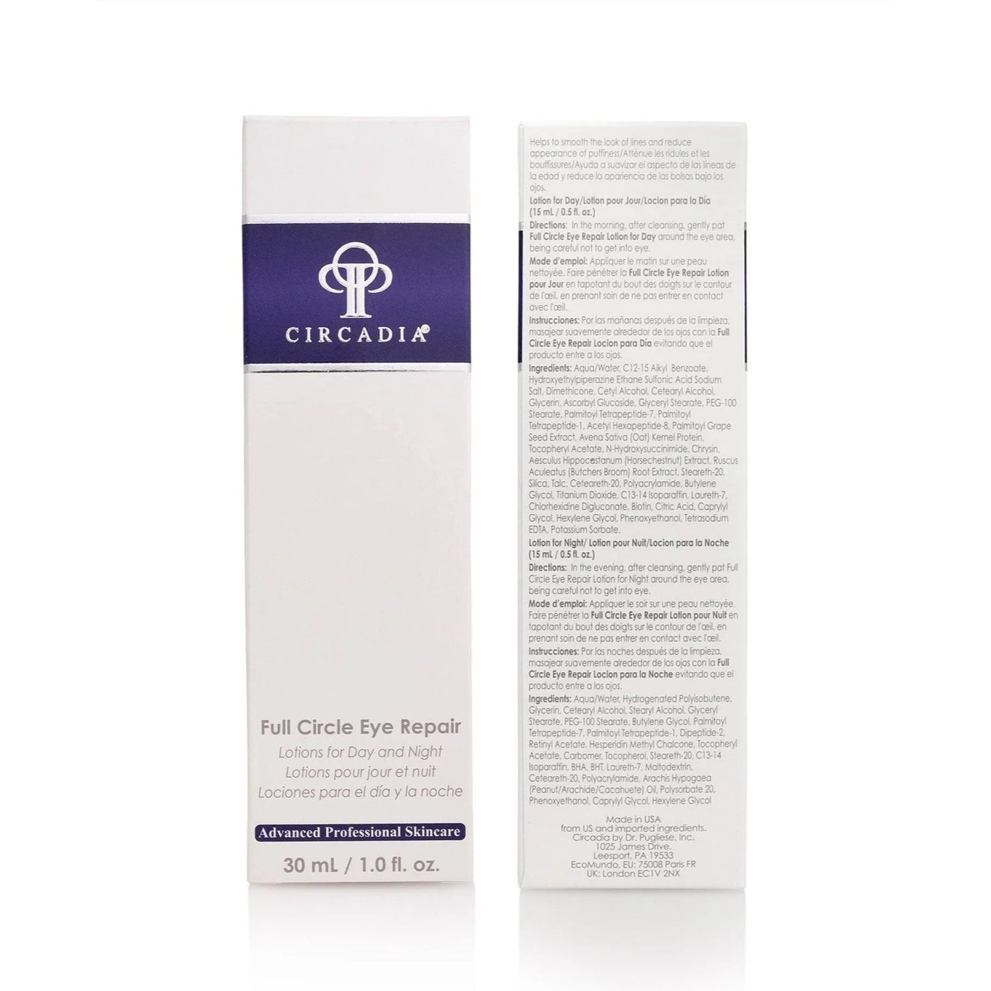 Skincare Circadia Full Circle Eye Repair 1 oz Day Formula Innovative peptide technology