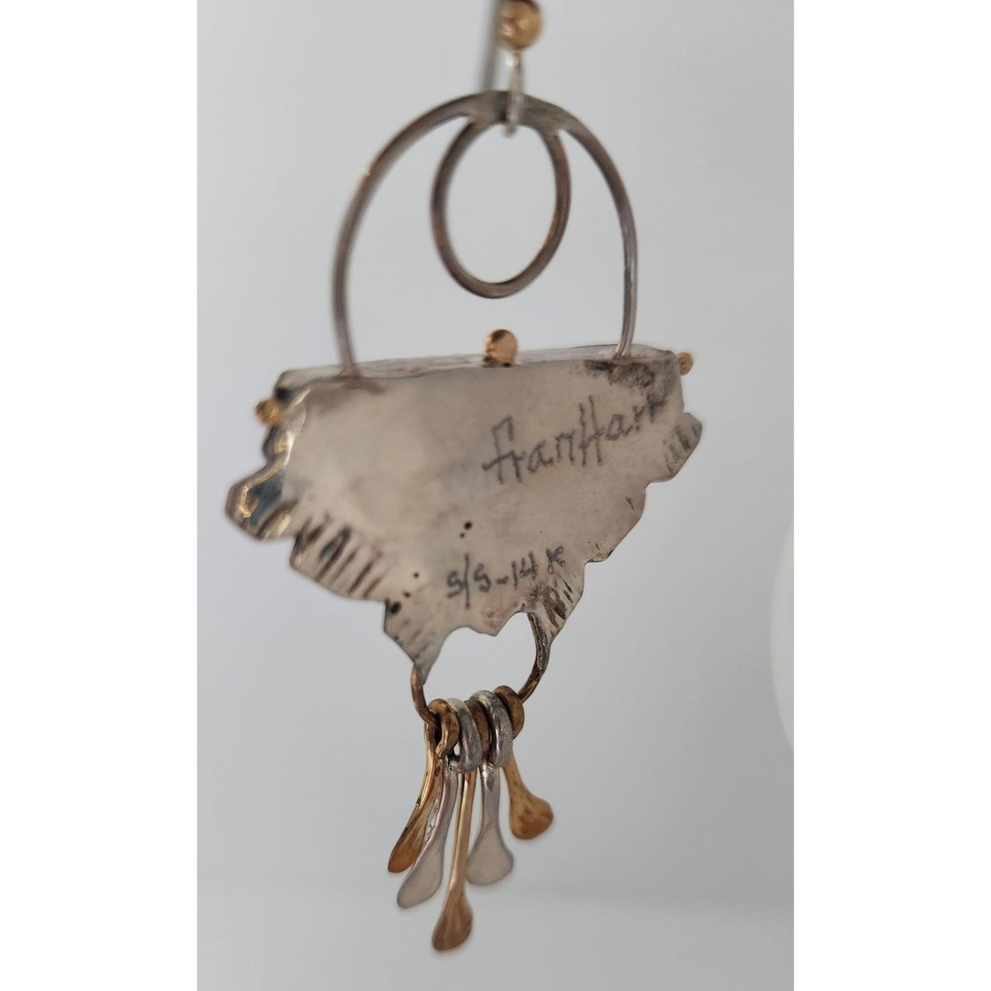 Jewelry Earrings Bumble Bee Jasper Triangle Stone Circle Half Dome Gold Accent