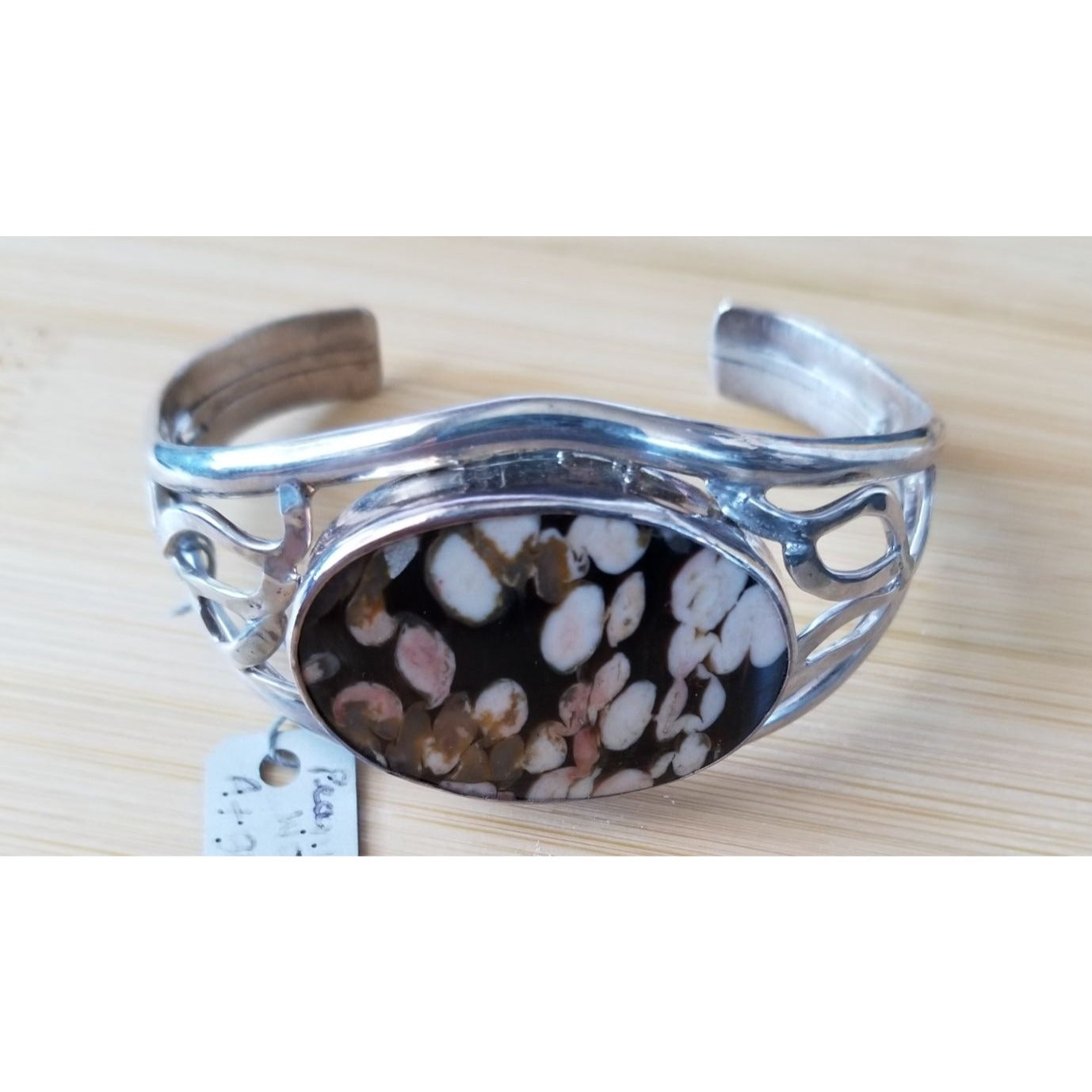 Bracelet Peanutwood Oval A- Grade Sterling 925 Silver 3" 40 cm x 30 cm 42.2 gr