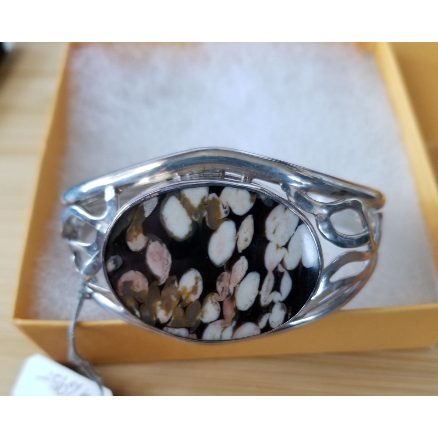 Bracelet Peanutwood Oval A- Grade Sterling 925 Silver 3" 40 cm x 30 cm 42.2 gr