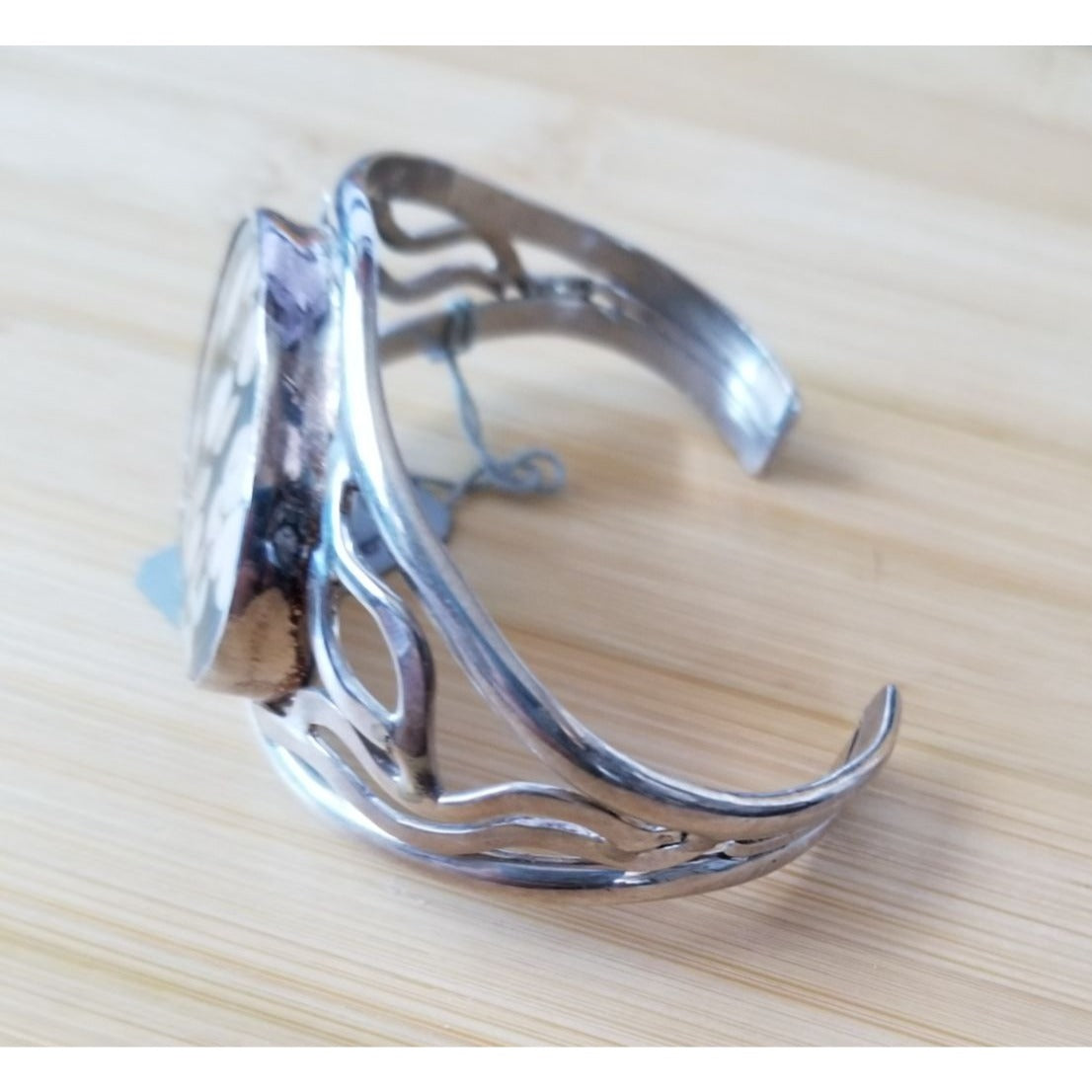 Bracelet Peanutwood Oval A- Grade Sterling 925 Silver 3" 40 cm x 30 cm 42.2 gr