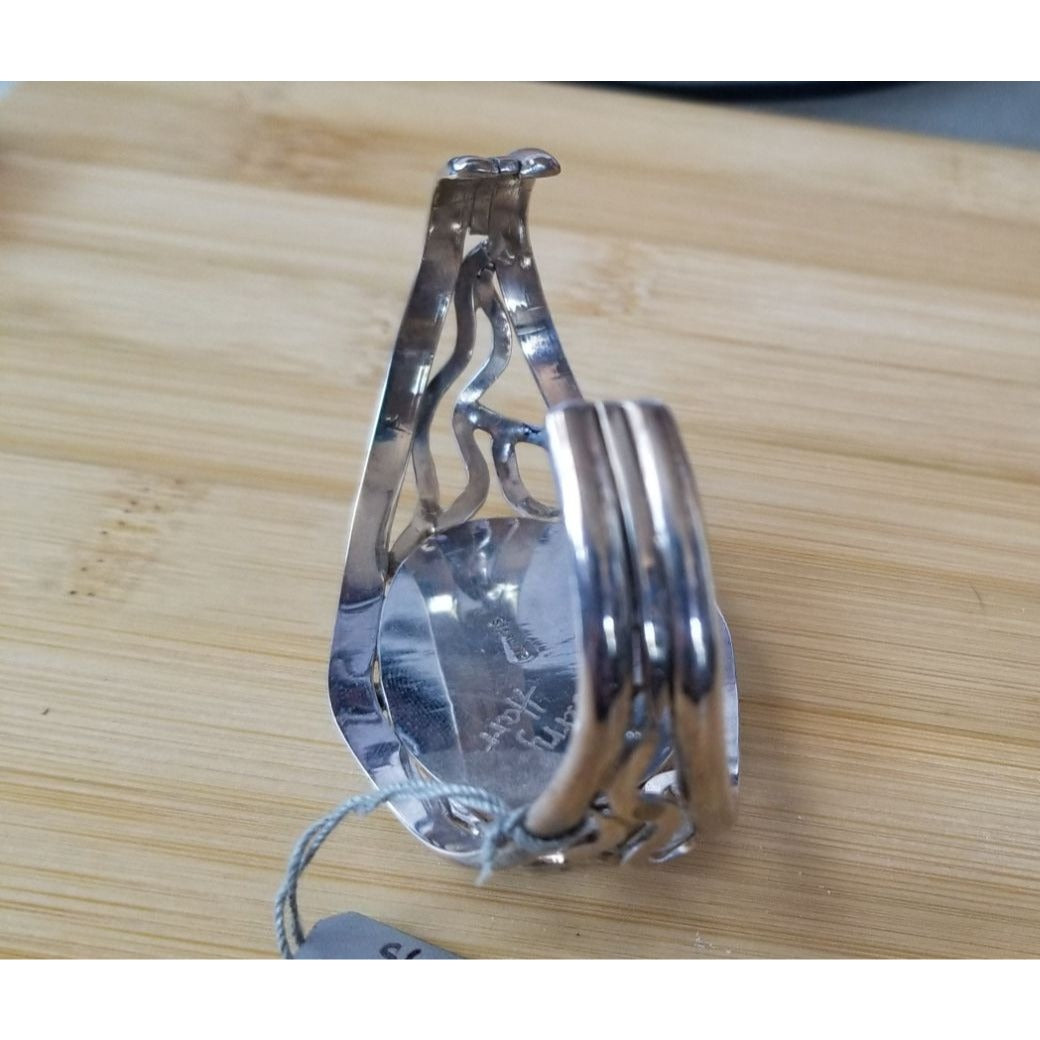Bracelet Peanutwood Oval A- Grade Sterling 925 Silver 3" 40 cm x 30 cm 42.2 gr