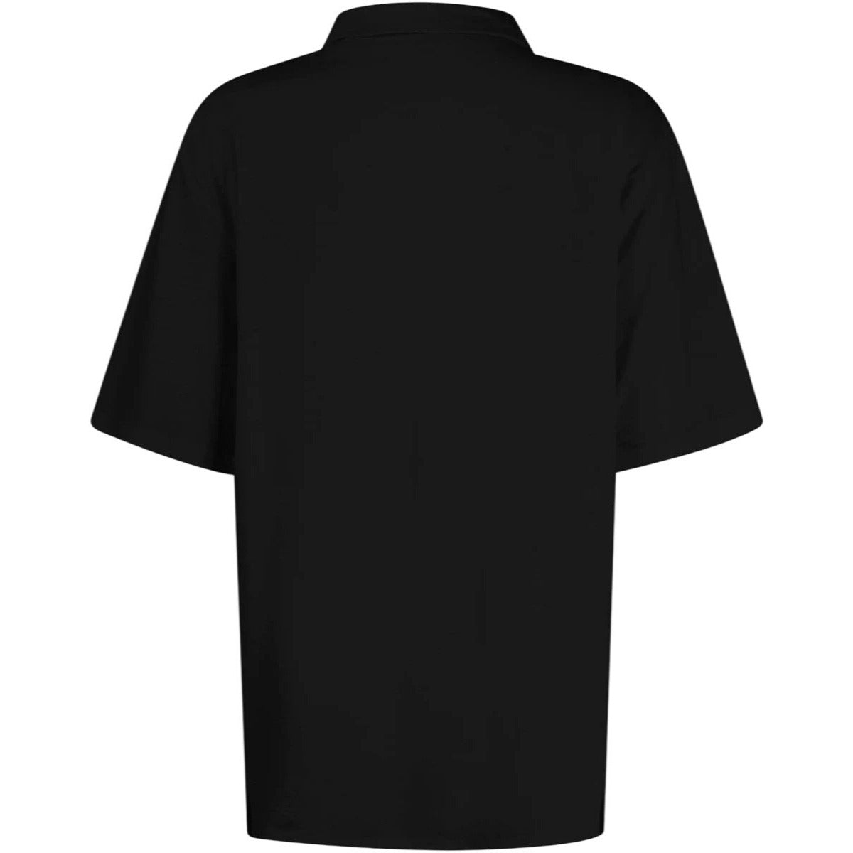 Polo Shirt Black Short Sleeves Jerzees  50/50 Cotton  Polyester Size X XLarge Comfort Fit No Button