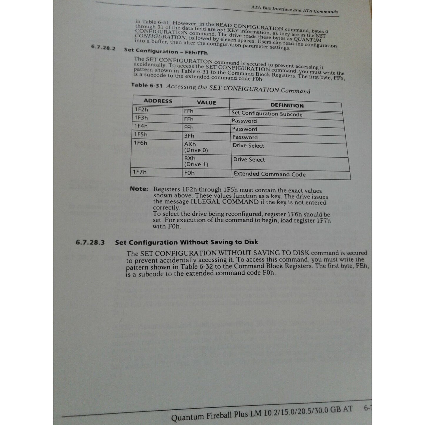 Computer Quantum Product Manual Fireball Plus LM 10.2/ 15.0 / 20.5 / 30.0 GM AT