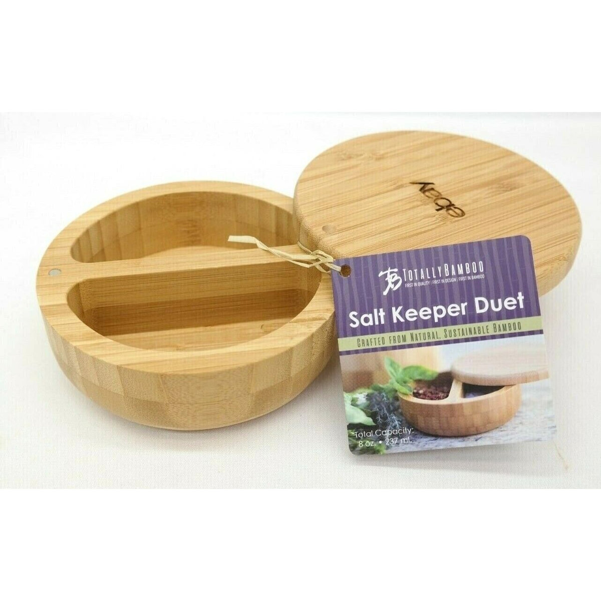 Ebay Branded Salt Keeper Totally Bamboo Swivel Top  Duet 8 oz Ebay Branded  TF