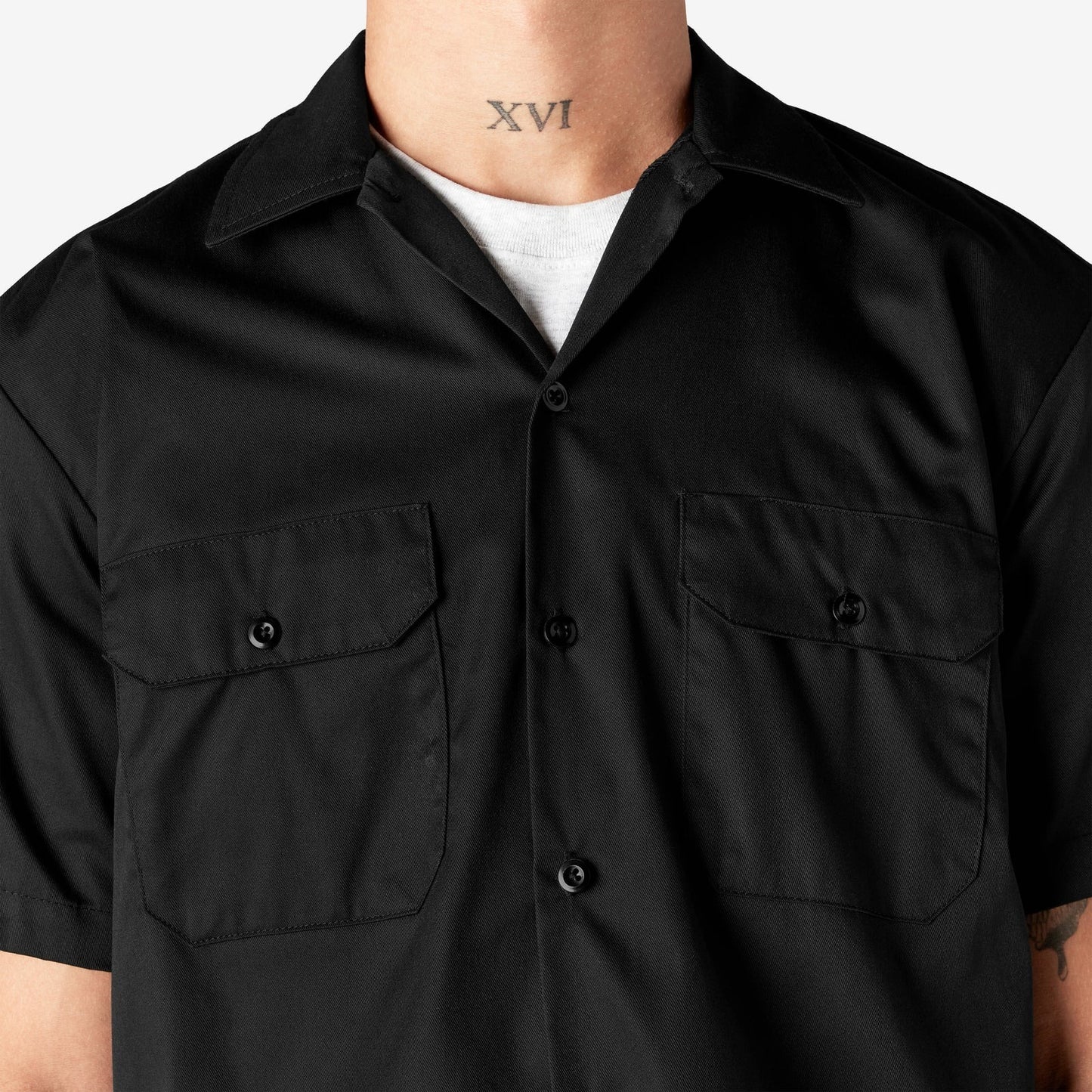 Shirt Dickies 6 Button Down XLarge 65% Polyester 35 % Cotton