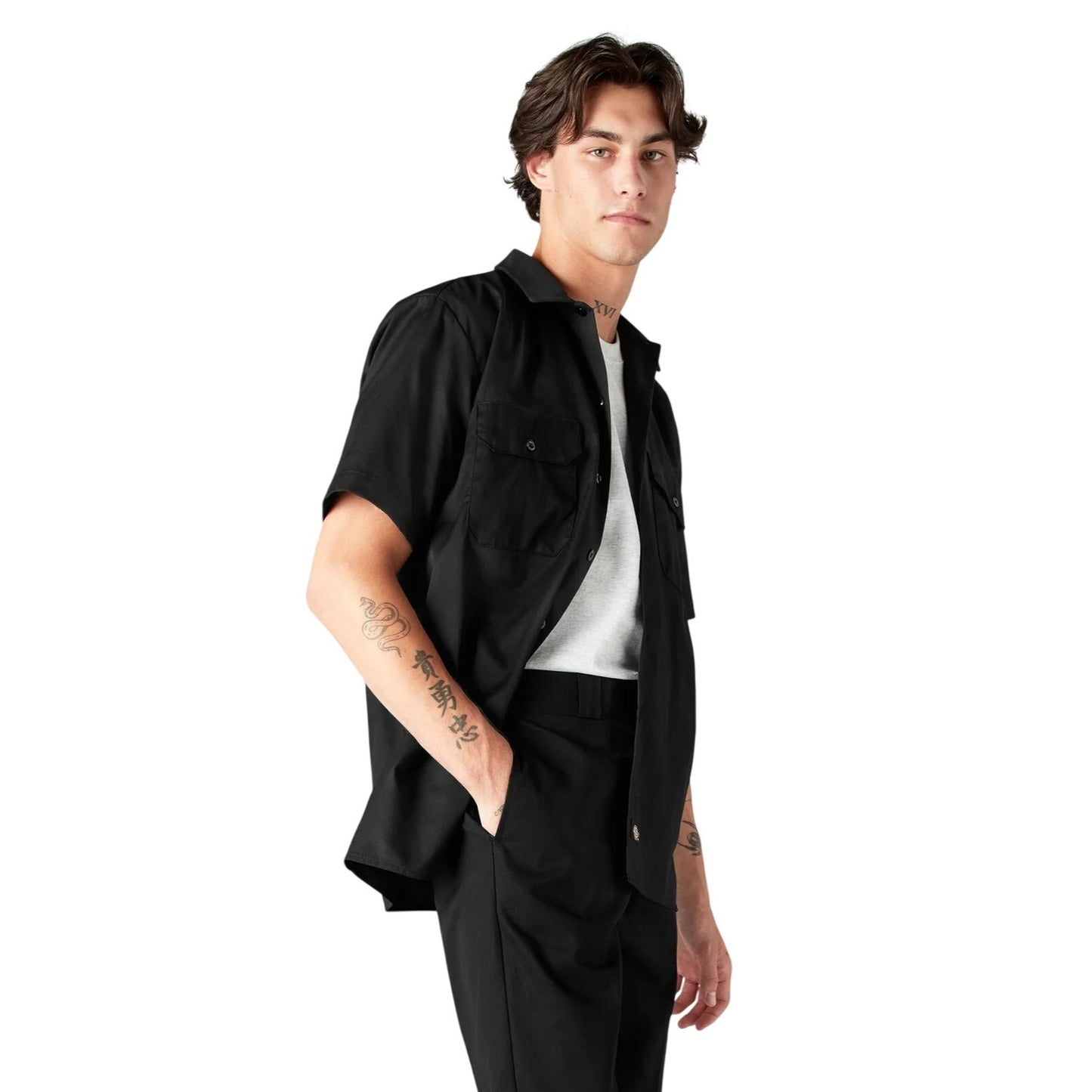 Shirt Dickies 6 Button Down XLarge 65% Polyester 35 % Cotton