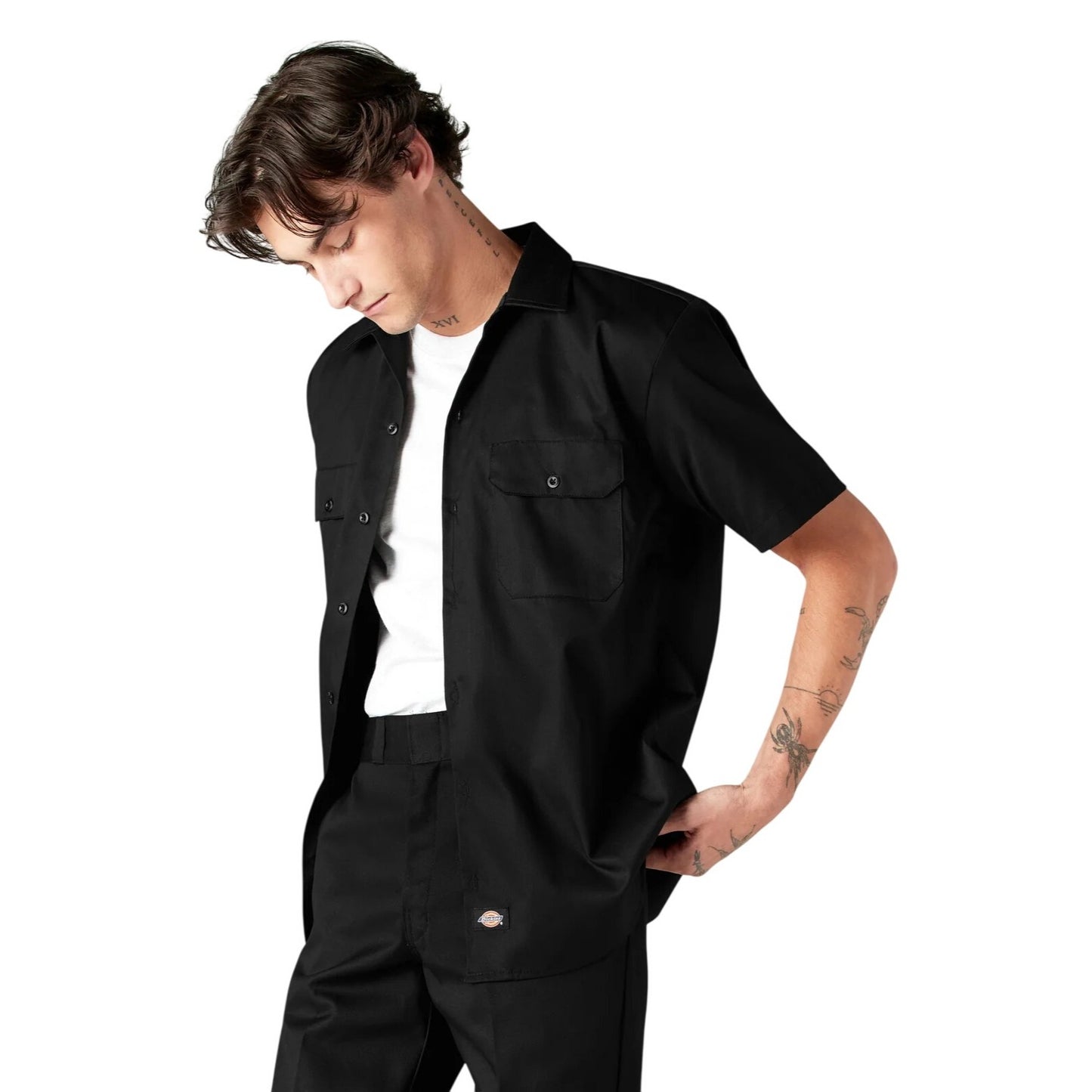 Shirt Dickies 6 Button Down XLarge 65% Polyester 35 % Cotton