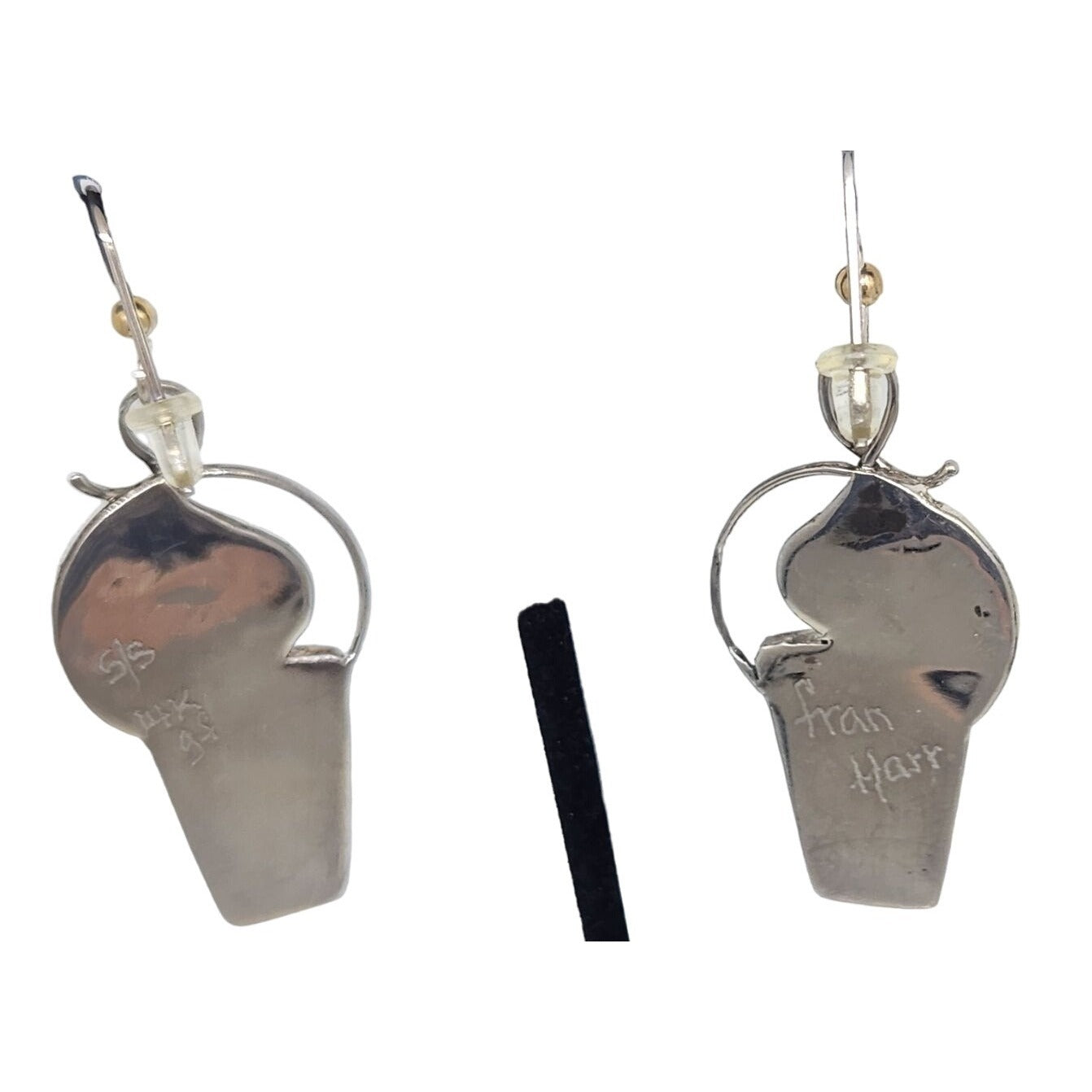 Earrings Mushroom Jasper  10 Gr Silver 925 14K Gold Accents KKO age SS/14k/3F