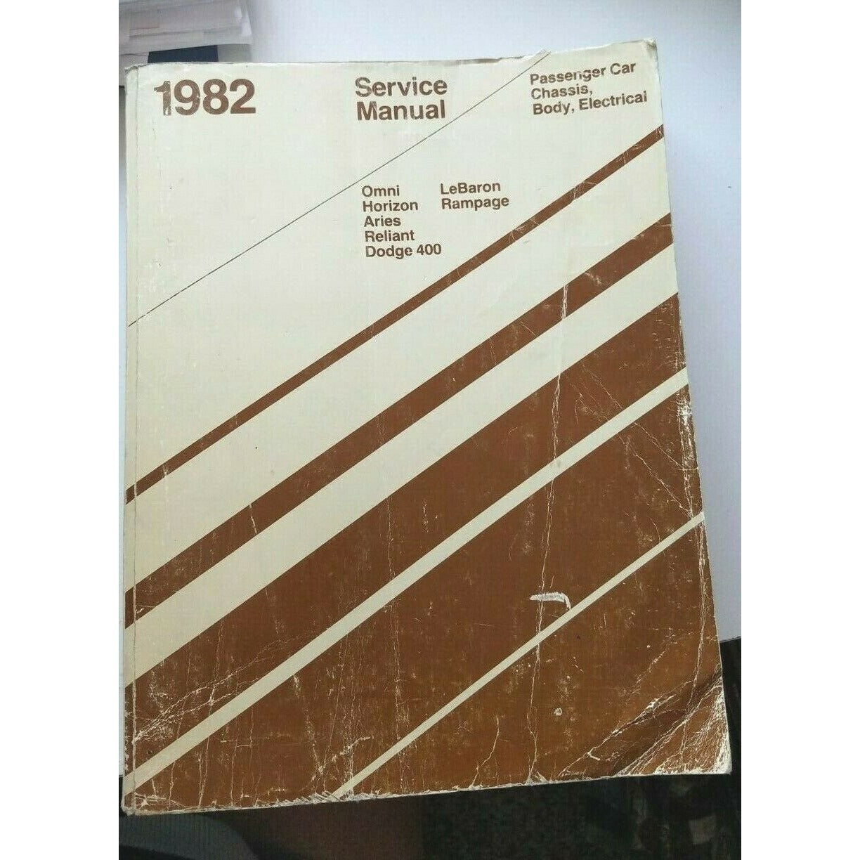 Book 1982 Chrysler Omni Horizon Aries Reliant Dodge 400 LeBaron Rampage Manual