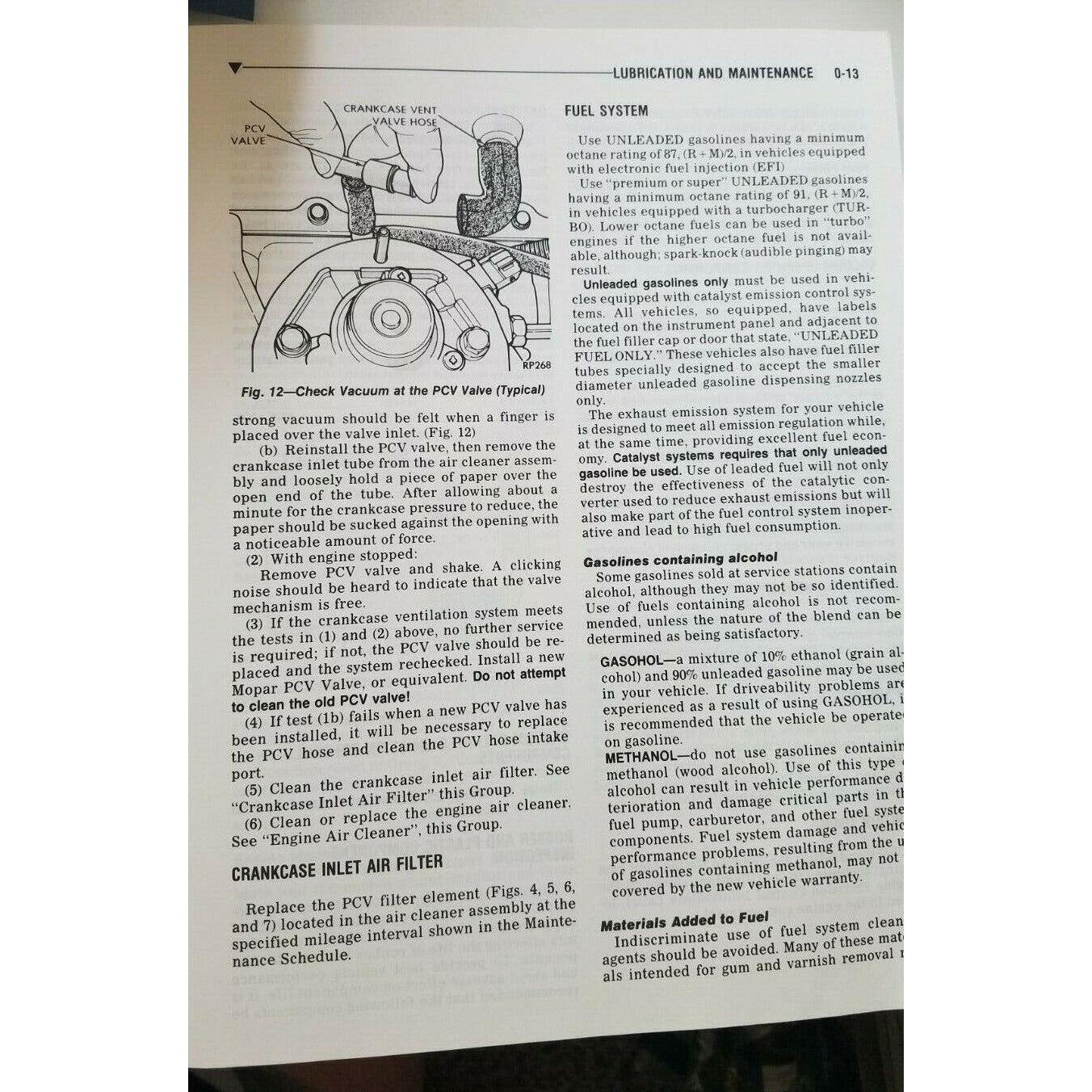 Book 1988 Chrysler Service Manual Engine Chassis & Body Front Wheel Drive Car
