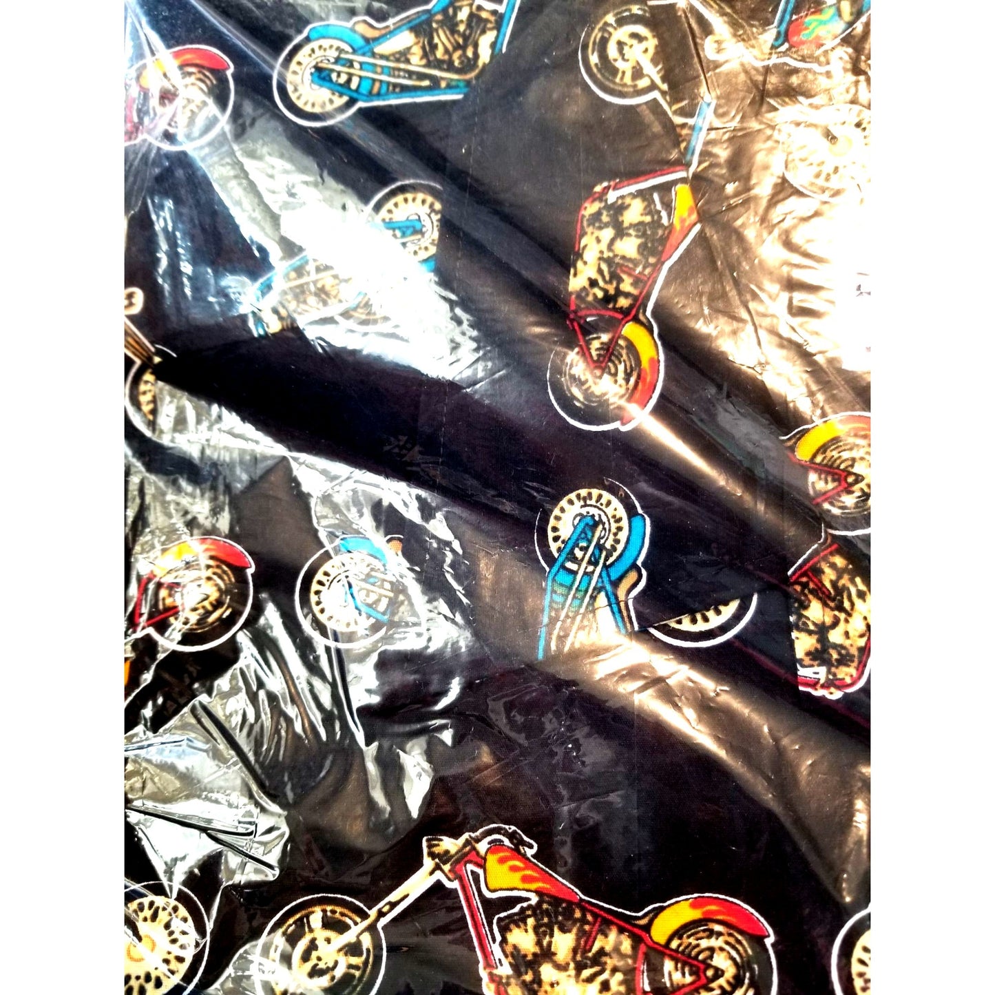 David Carey Original Shirt Men Large Chopper Motorcycles Short Sleeve Button-Up  Shirt 100% Cotton