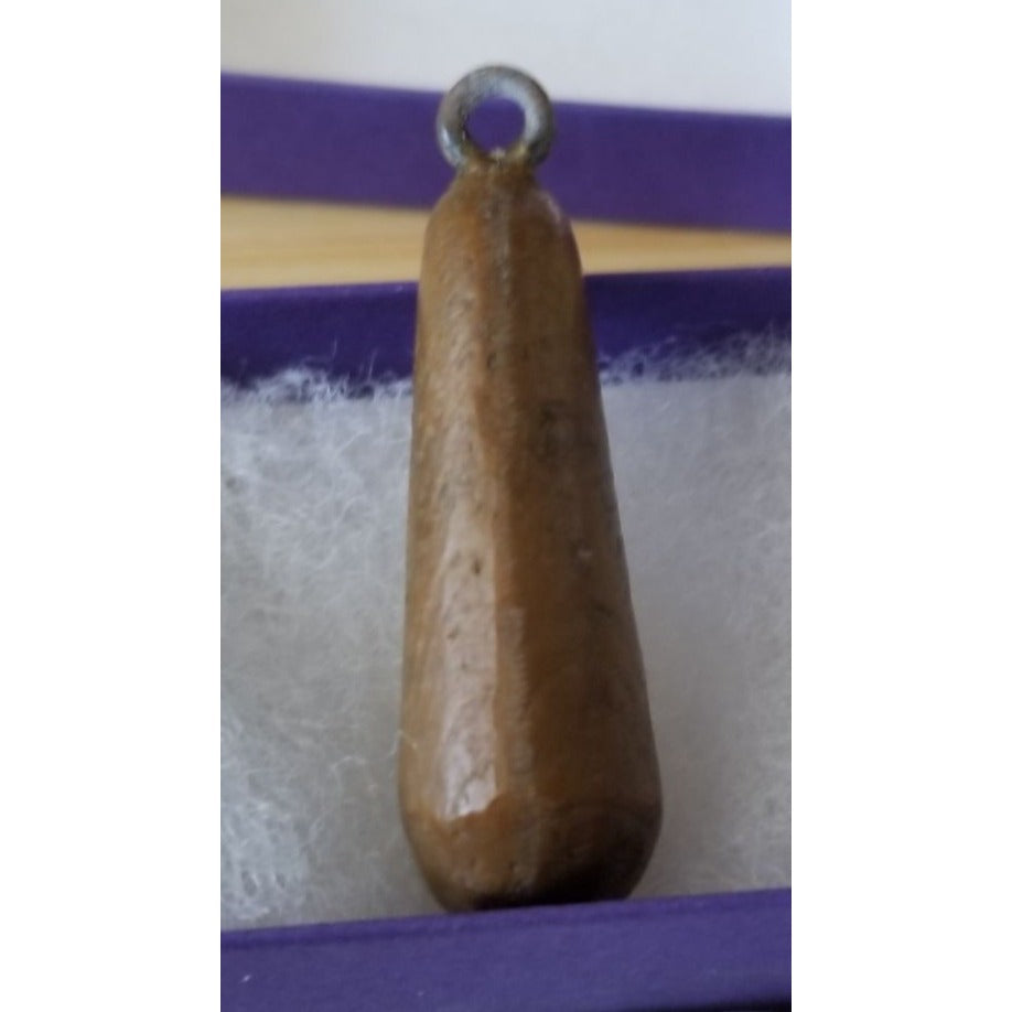 Pendant Carved Wood Weird Guy Toung Sticking Out  37.5 ct  7.5 Gr  55 mm x 25 mm