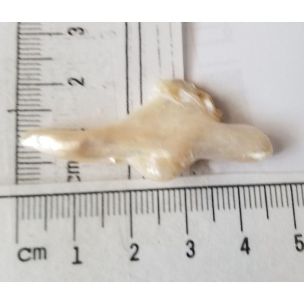 Loose Baroque Look like Sward  Freshwater Keshi 19 ct  38 gr  5 cm  x 2.5  cm