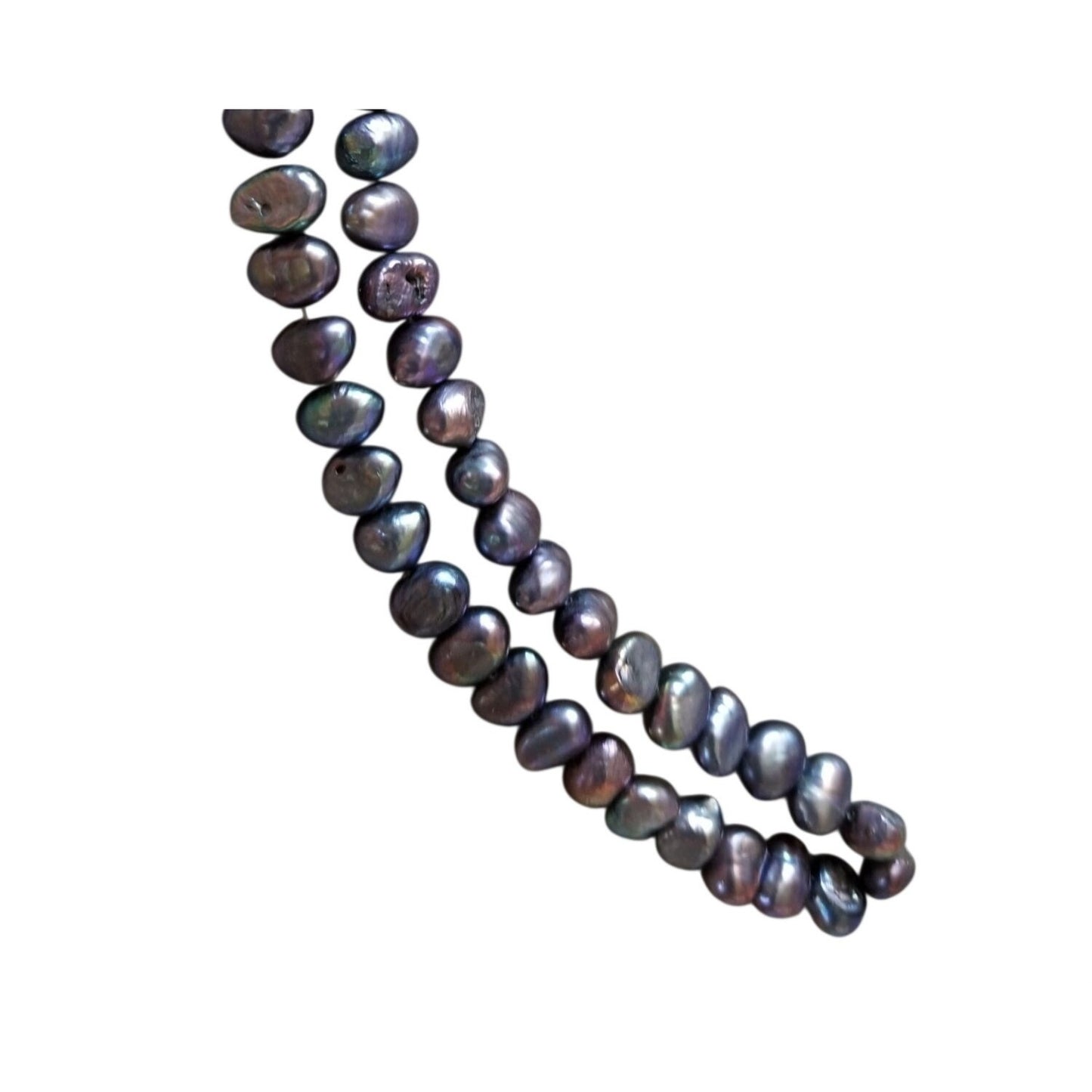Loose Pearl Peacock  Pearl Bag  F 9 Oval 8 mm  Bin Pearl  19 Pcs  50 ct 9.6 gr  6" Drilled