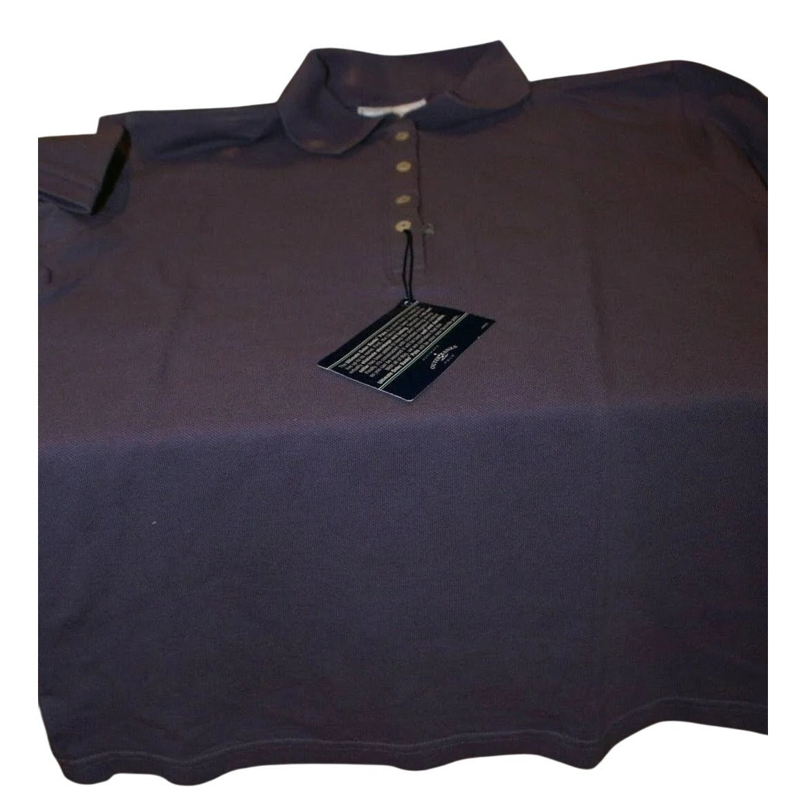 Polo Shirt Purple Short Sleeves Outer Banks 60 / 40 Cotton / Polyester  Size Medium  3 Button