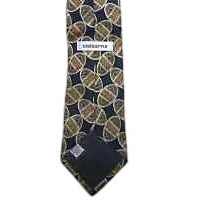 Tie Brown Red  Black Silk Neck Tie Claiborne Brand  61 " Long  3 1/2"  Wide