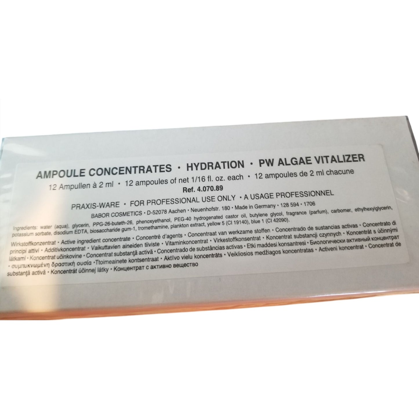 Skincare Babor Ampoule Concentrates Hydration PW Algae Vitalizer 12 X 2Ml