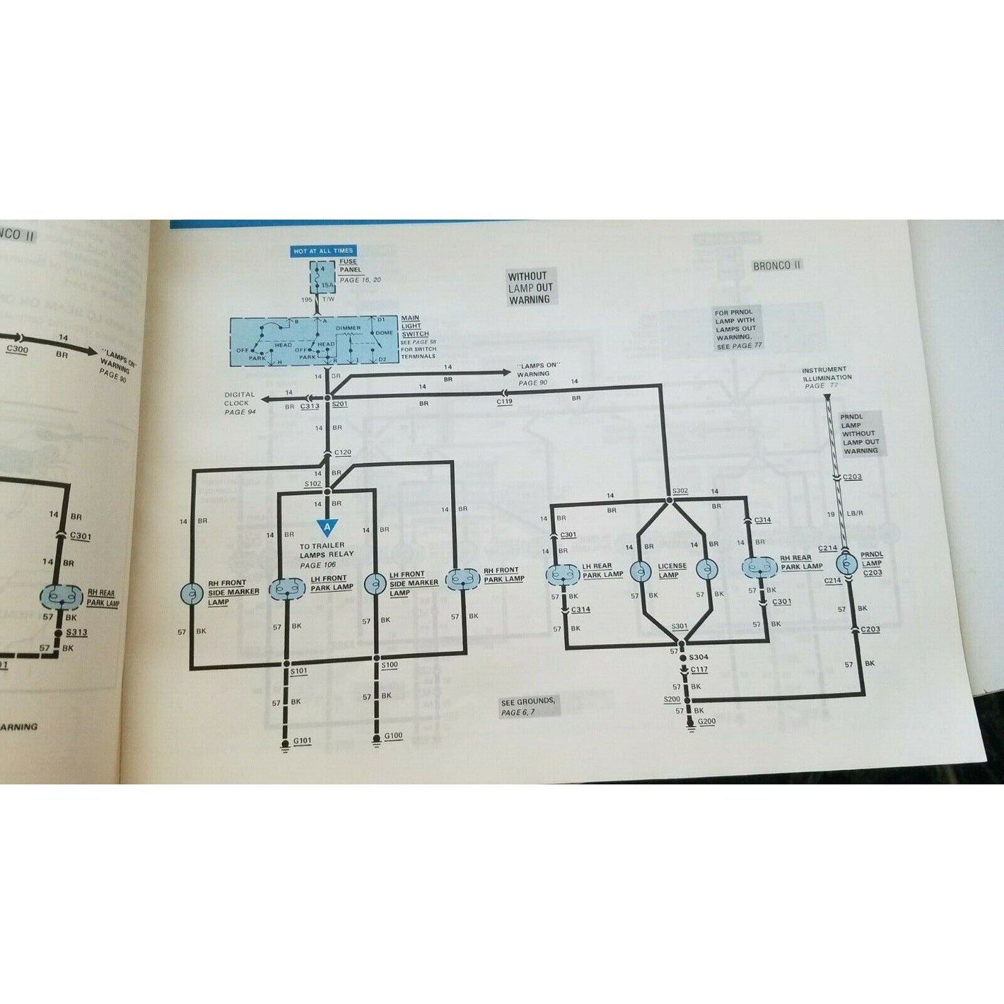 Book 1984  Ford  Ranger Bronco II Electrical & Vacuum Troubleshooting Manual