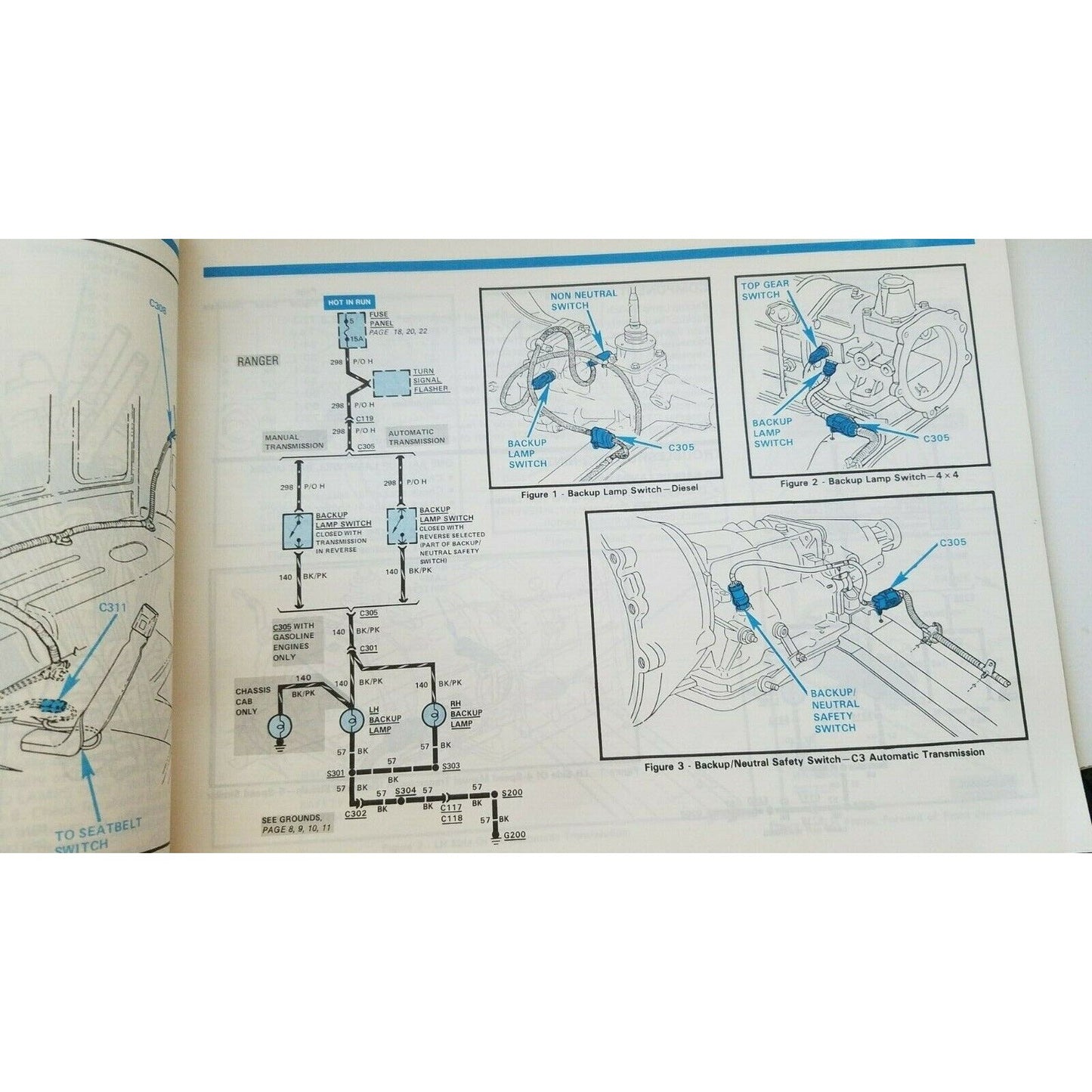 Book 1984  Ford  Ranger Bronco II Electrical & Vacuum Troubleshooting Manual