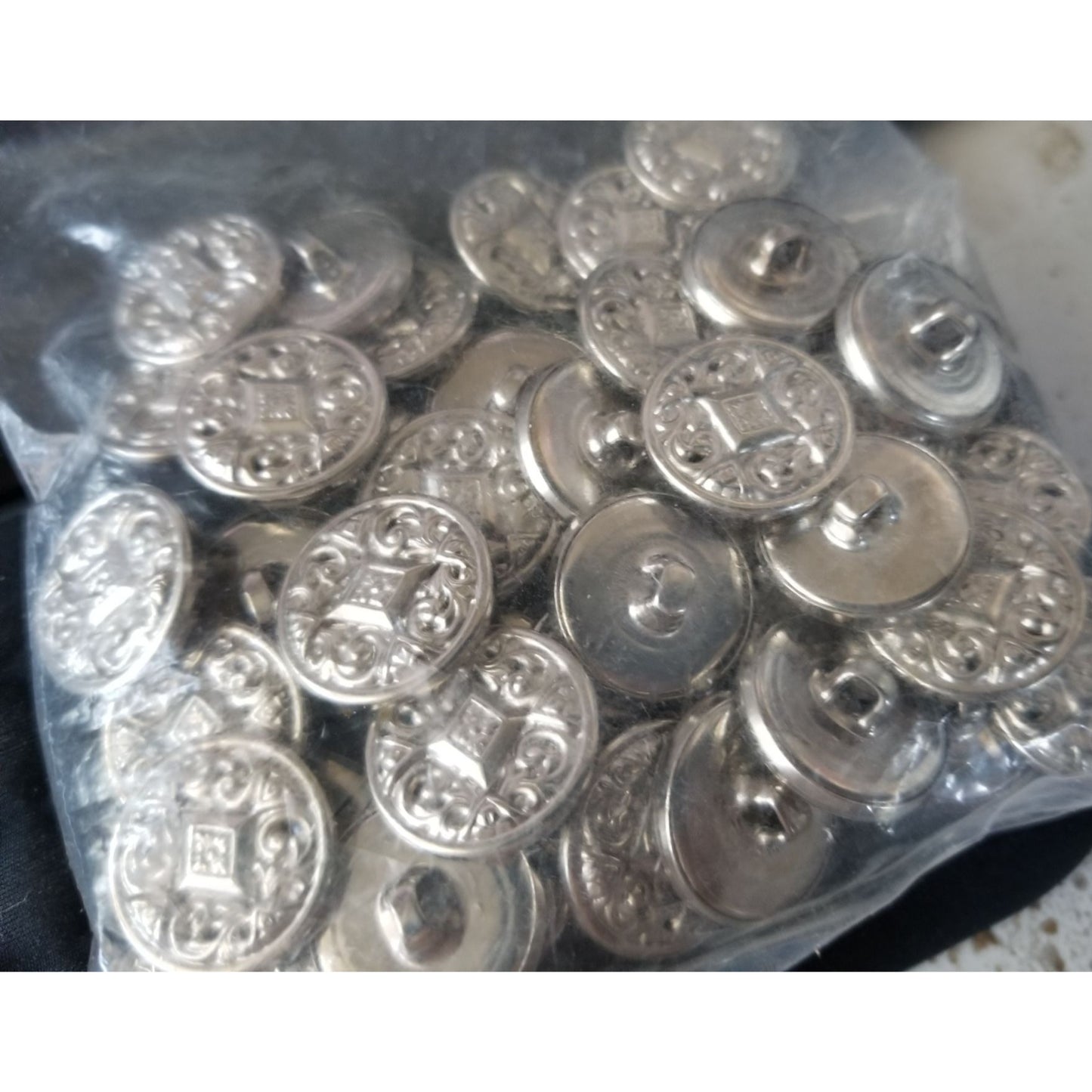 Sewing C&C Metal Products 5349 square filagre  Silver  36 pack