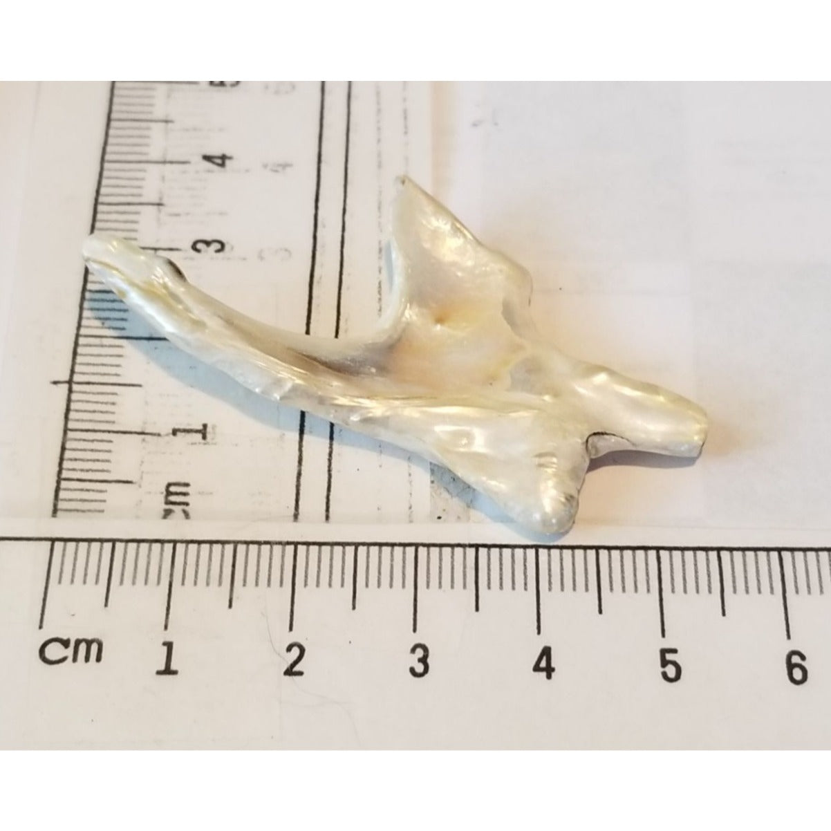 Loose Baroque Arrow Big 4  Freshwater Keshi 28  ct  5.6  gr  5.5 cm  x 3 cm Real Natural