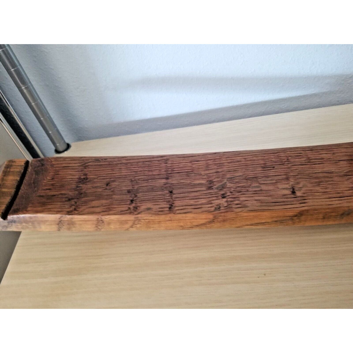Wine Stave Sushi Tray Asian Dipping Bowl Bung Hole Cork Feet 35" x  3 1/2 " x 2"
