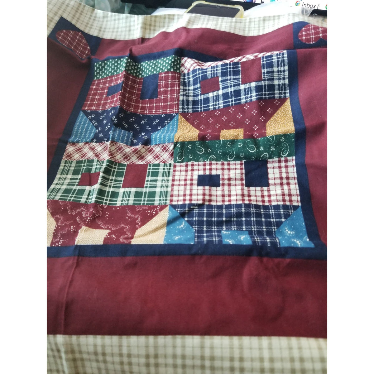 Craft Kit  Cranston PrintWorks Joann Houses 3 Panels  46" x 36"